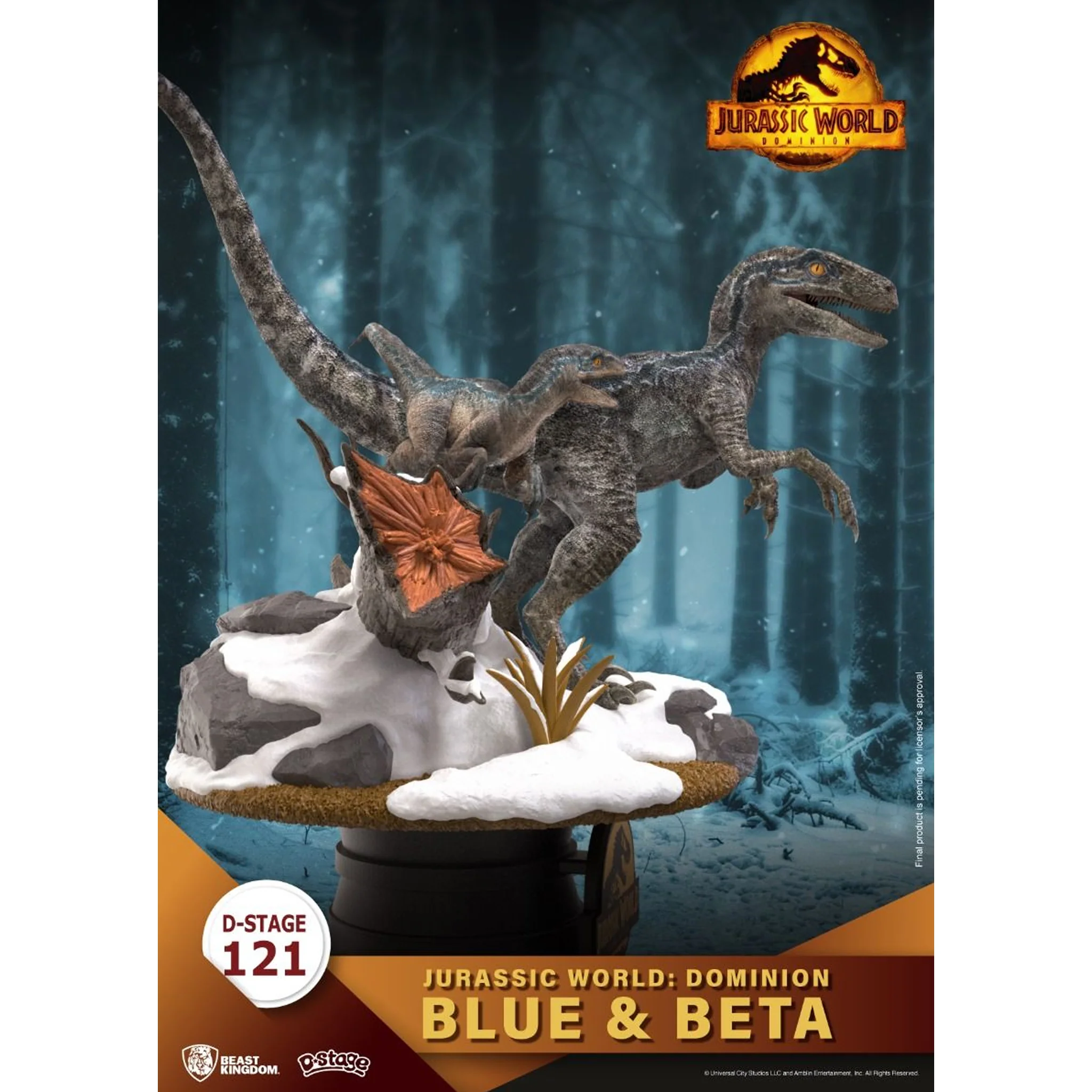 Beast Kingdom D Stage Jurassic World Dominion - Blue & Beta - Image 2