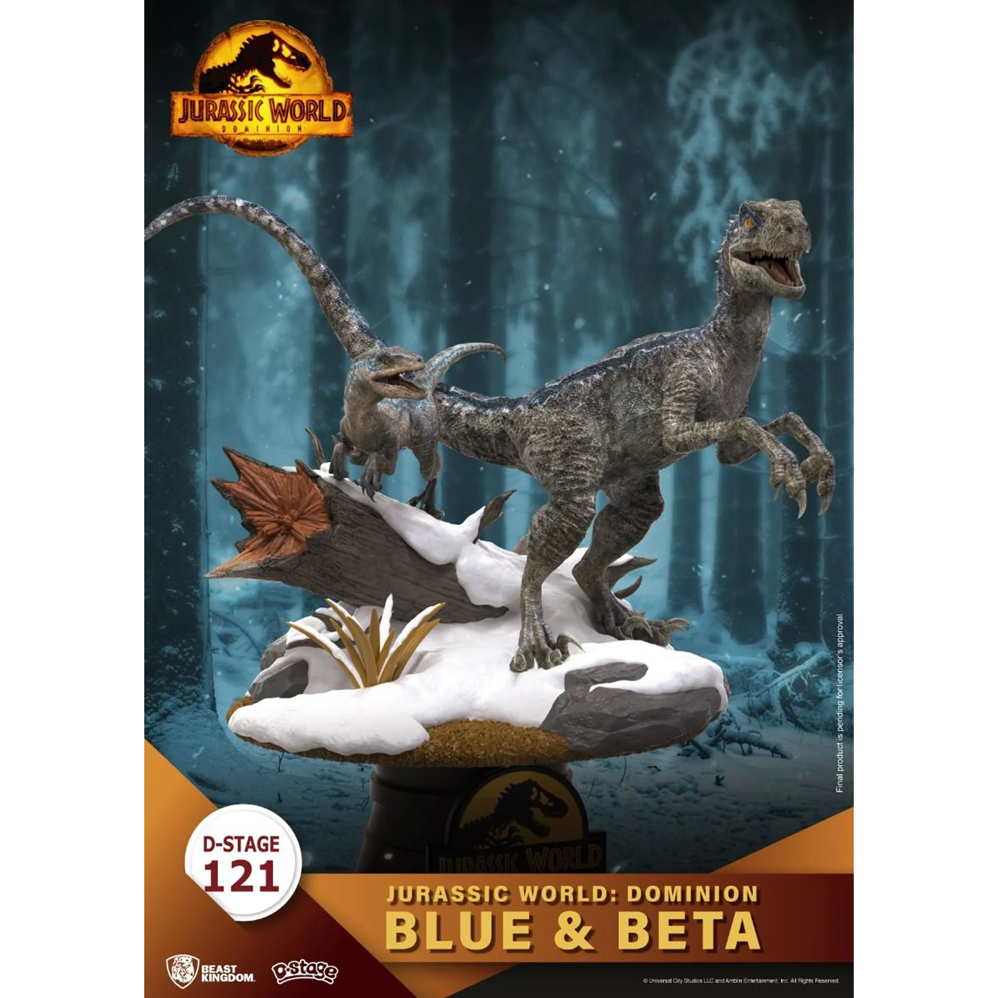 Beast Kingdom D Stage Jurassic World Dominion - Blue & Beta - Image 3
