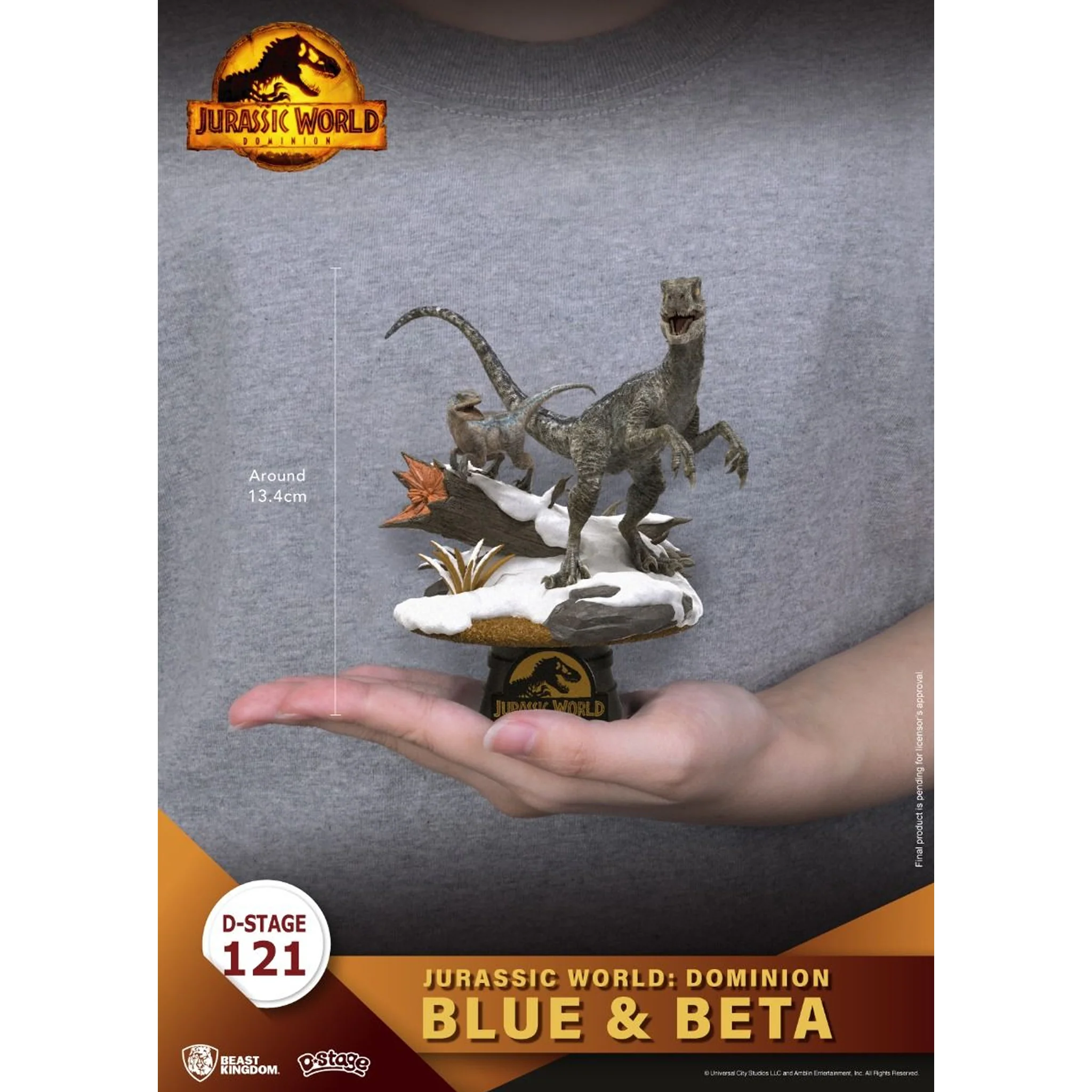 Beast Kingdom D Stage Jurassic World Dominion - Blue & Beta - Image 9