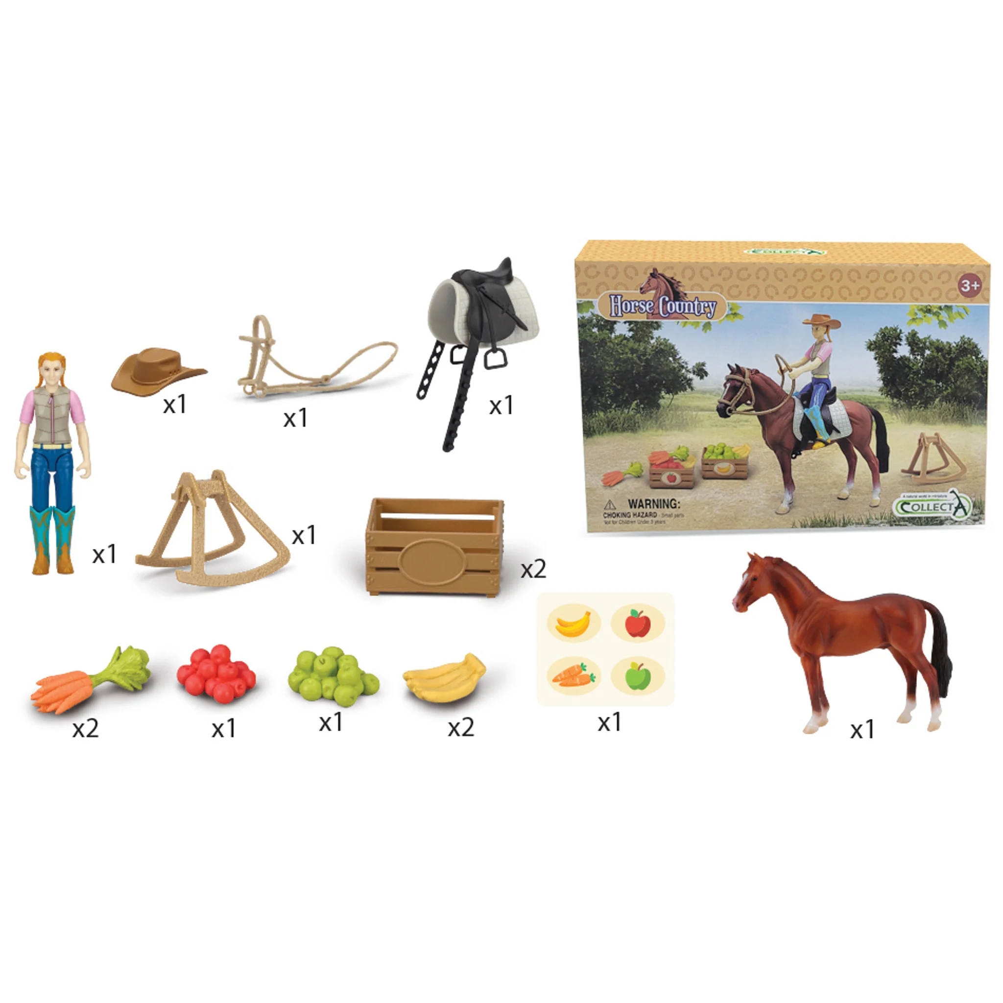 CollectA Cowgirl Rider With Horse & Accessories Box Set - Image 2