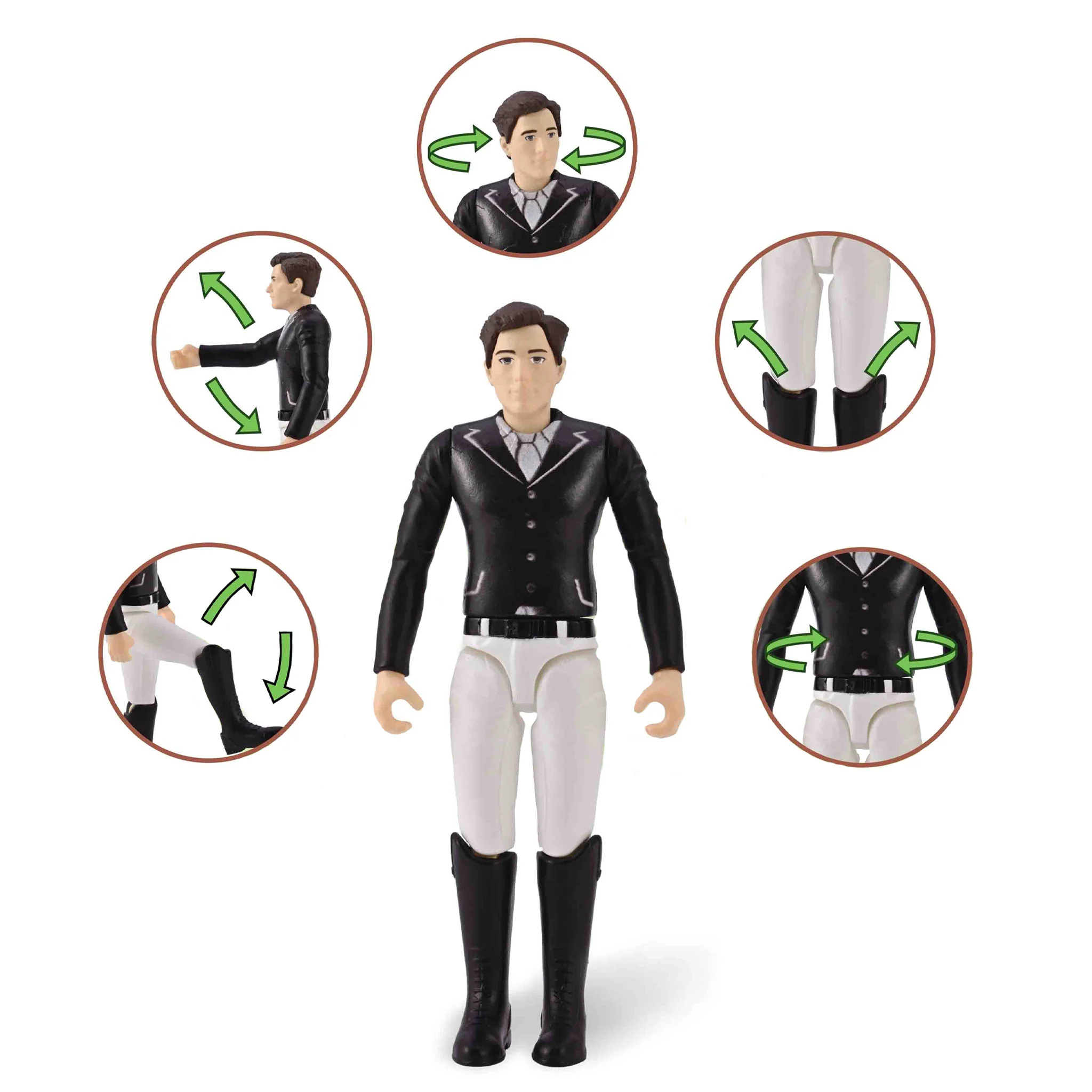 CollectA Male Tournament Rider with Equestrian Helmet - Image 2