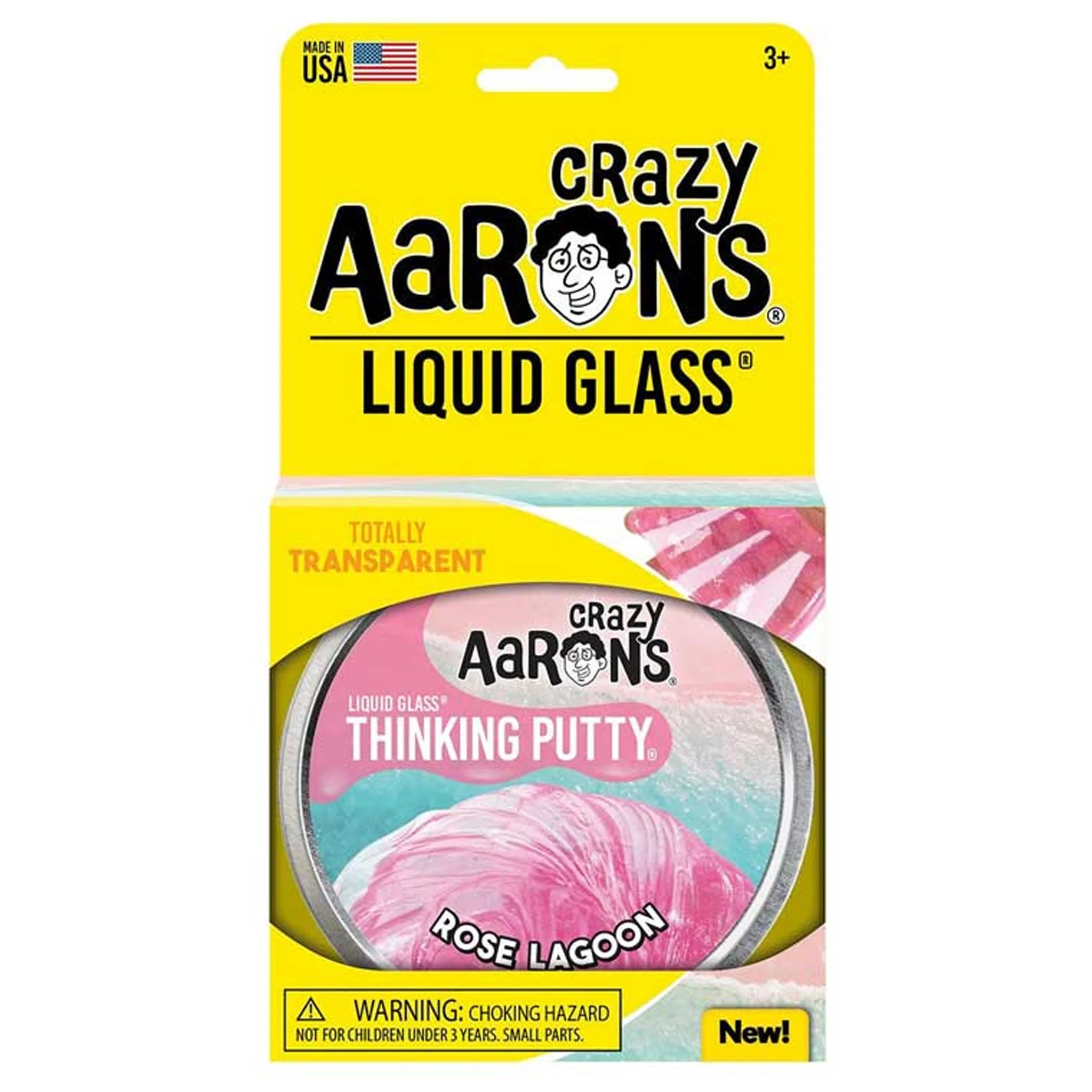 Crazy Aarons Rose Lagoon Liquid Glass Thinking Putty - Image 5