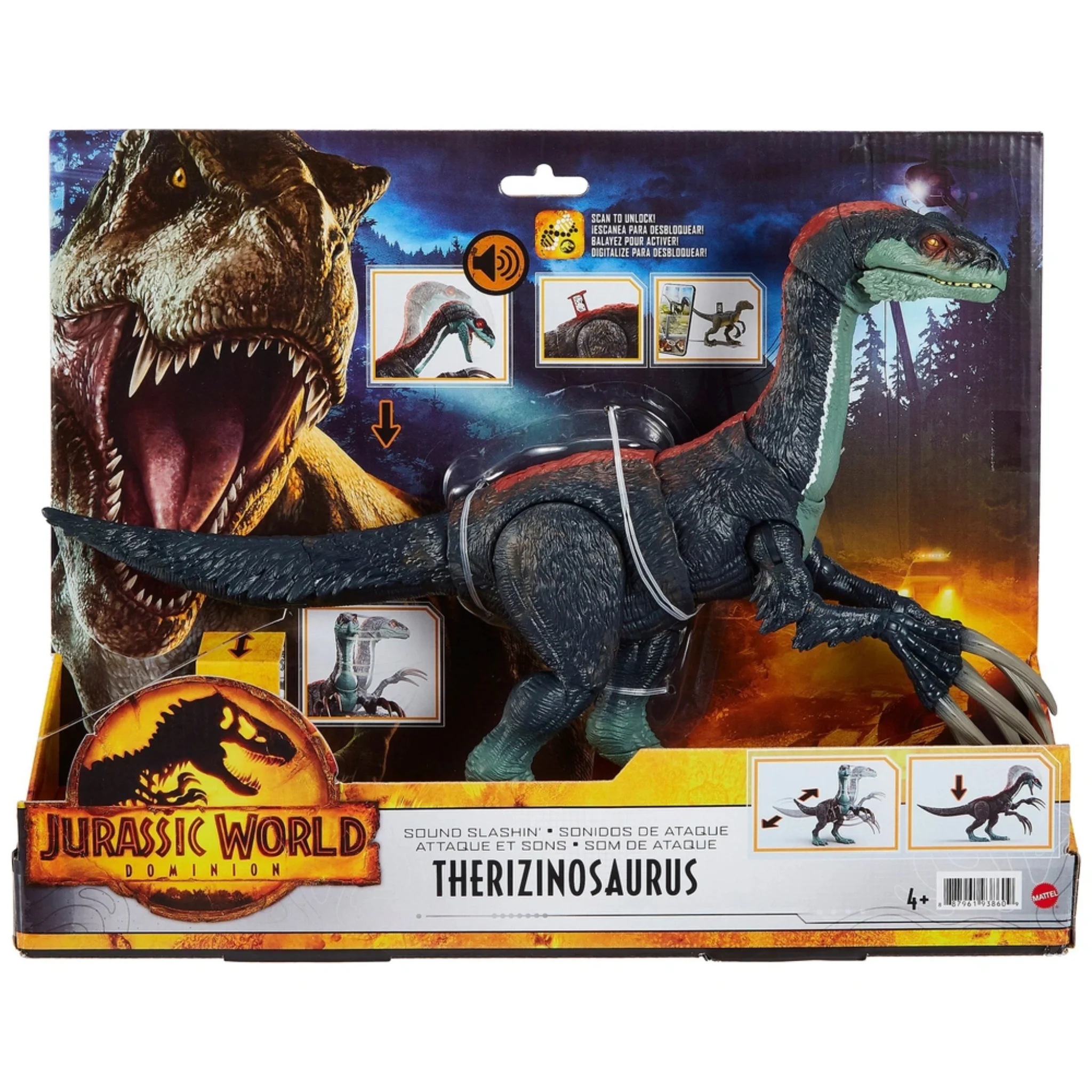 Jurassic World Dominion: Slashin’ Attack Therizinosaurus Action & Sounds Dinosaur - Image 2