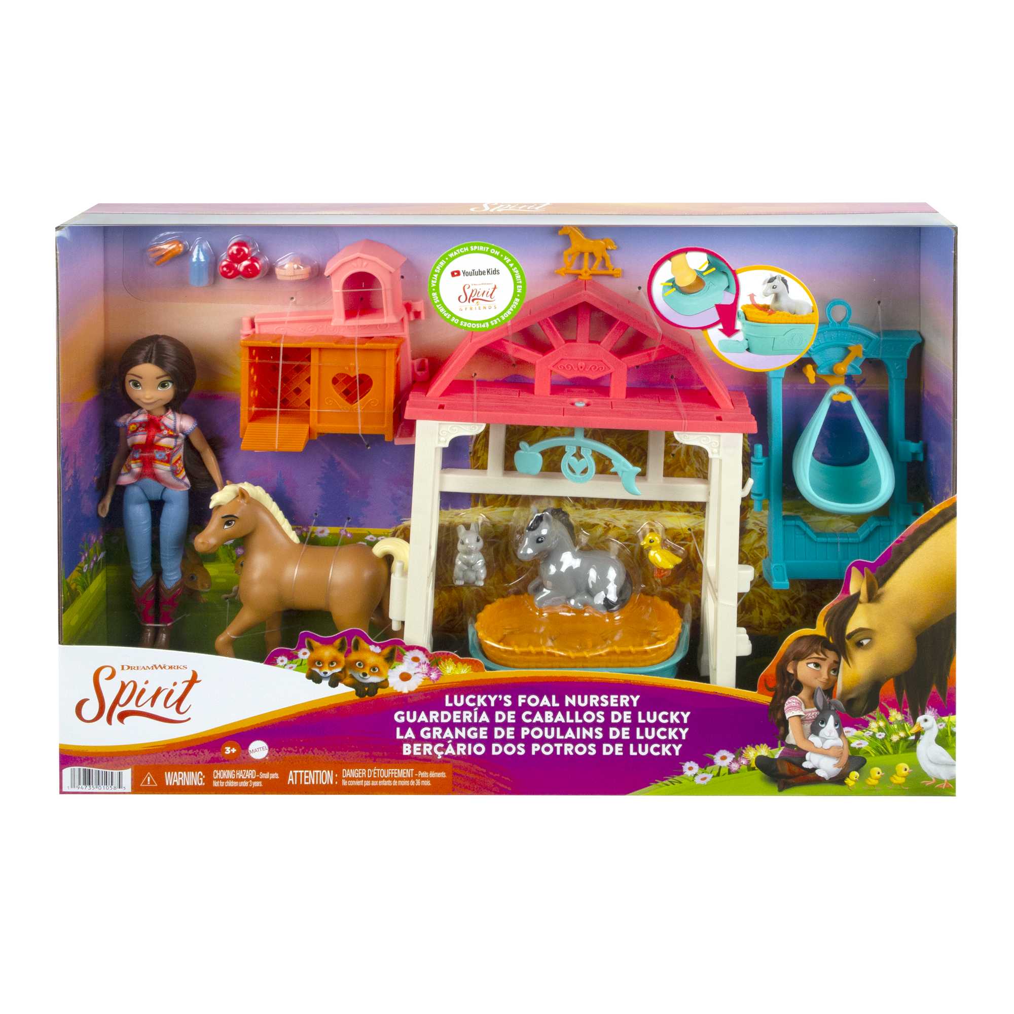 Mattel Dreamworks Spirit Lucky's Foal Nursery Playset - Image 2