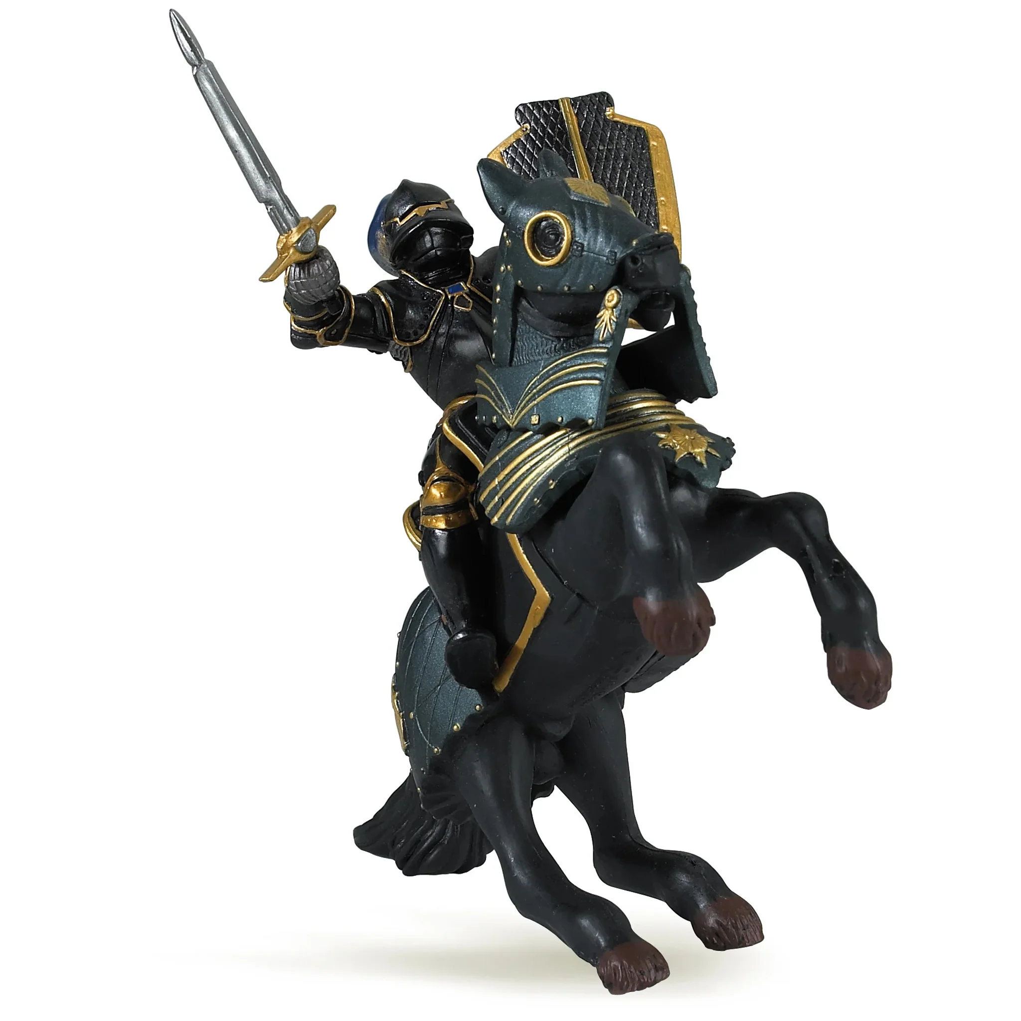 Papo Knight in Black Armour Horse - Image 3
