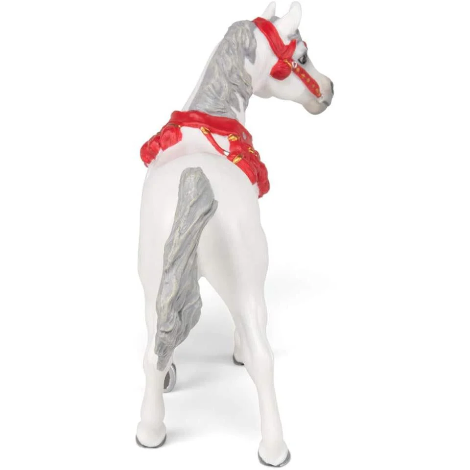 Papo White Arabian Horse in Parade Dress - Image 3
