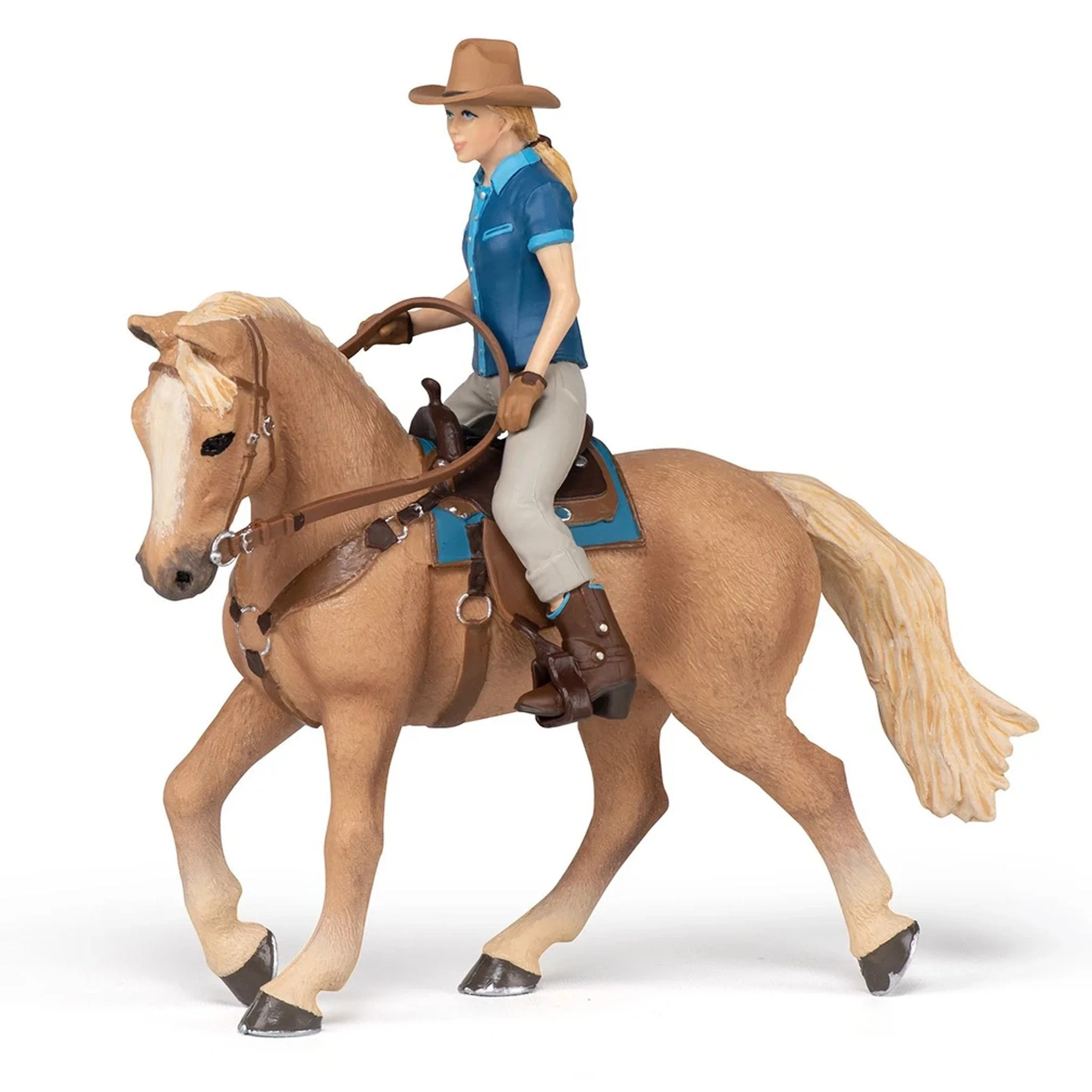 Papo Wild West Horse and Cowgirl