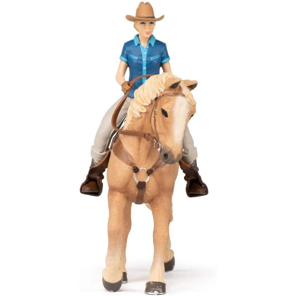 Papo Wild West Horse and Cowgirl - Image 3