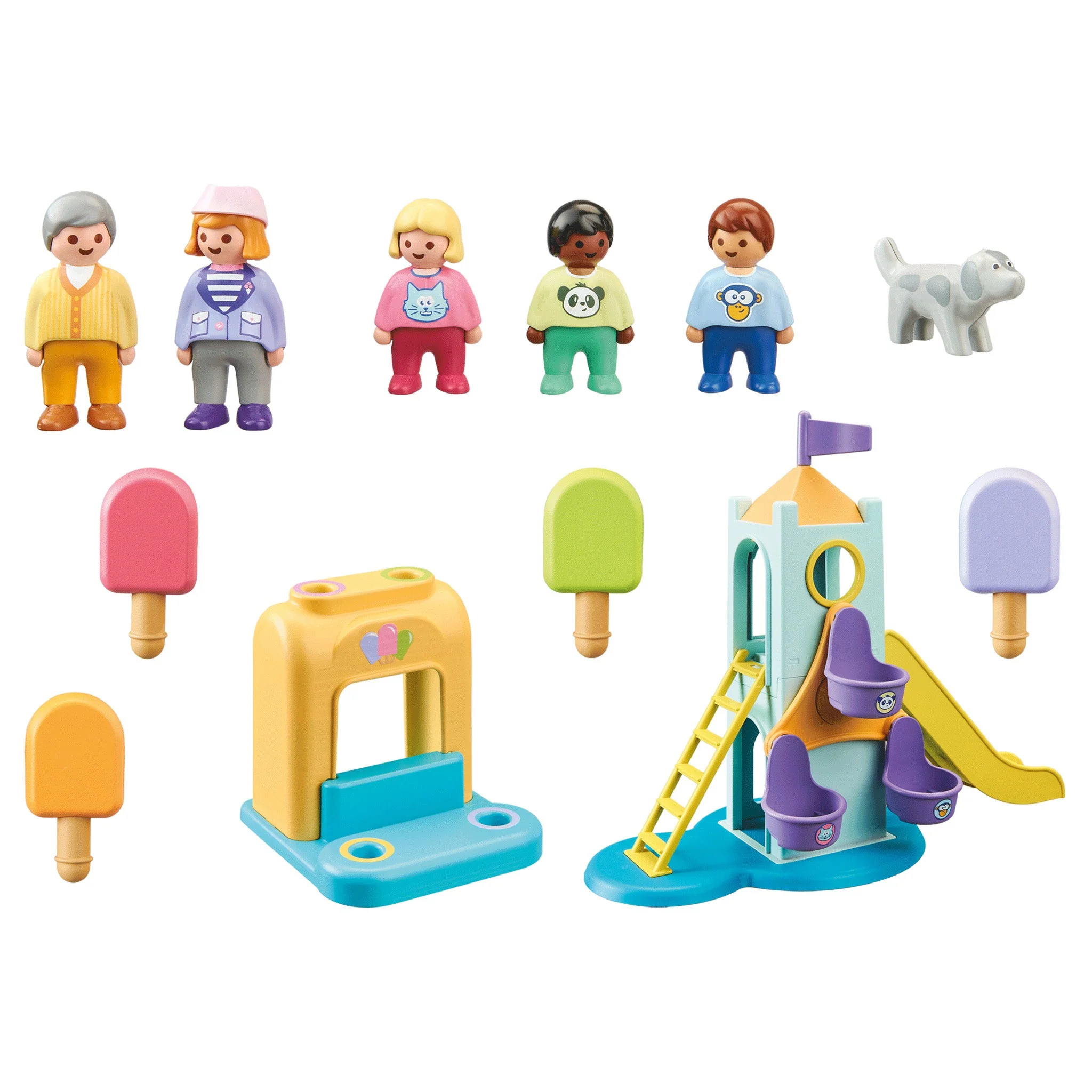 Playmobil 1.2.3 Adventure Tower with Ice cream Booth - Pre Sale - Image 2