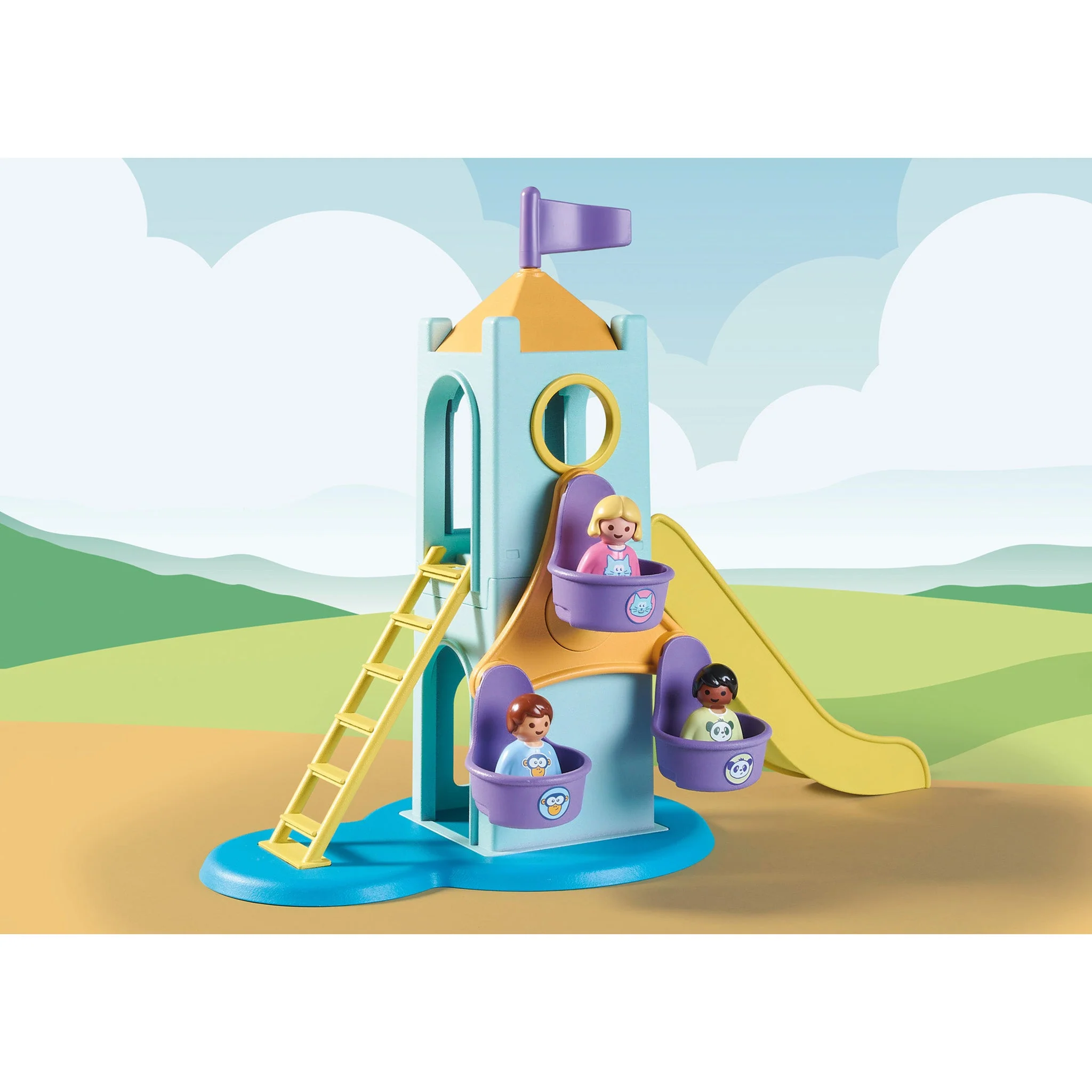 Playmobil 1.2.3 Adventure Tower with Ice cream Booth - Pre Sale - Image 3