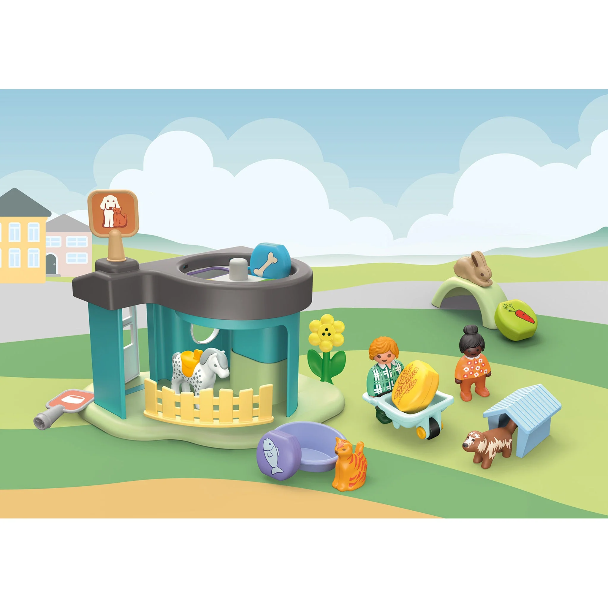 Playmobil 1.2.3. Animal Kennels with Treat Dispenser - Pre Sale - Image 3