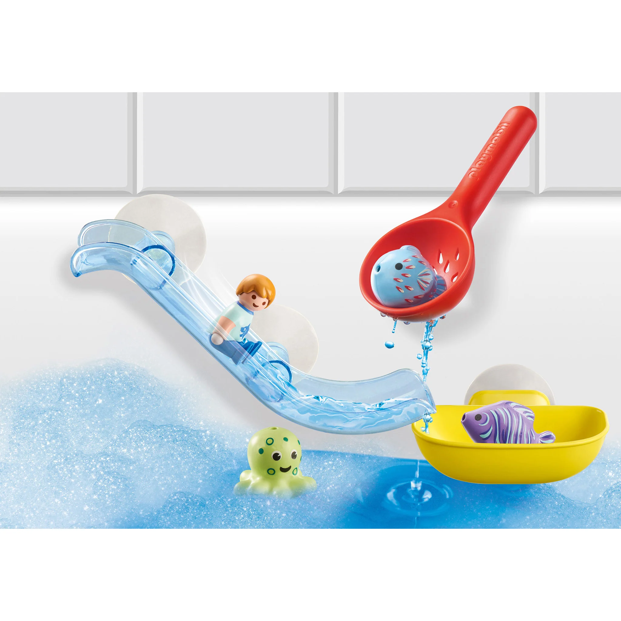 Playmobil 1.2.3. Aqua Water Slide with Sea Animals - Image 2