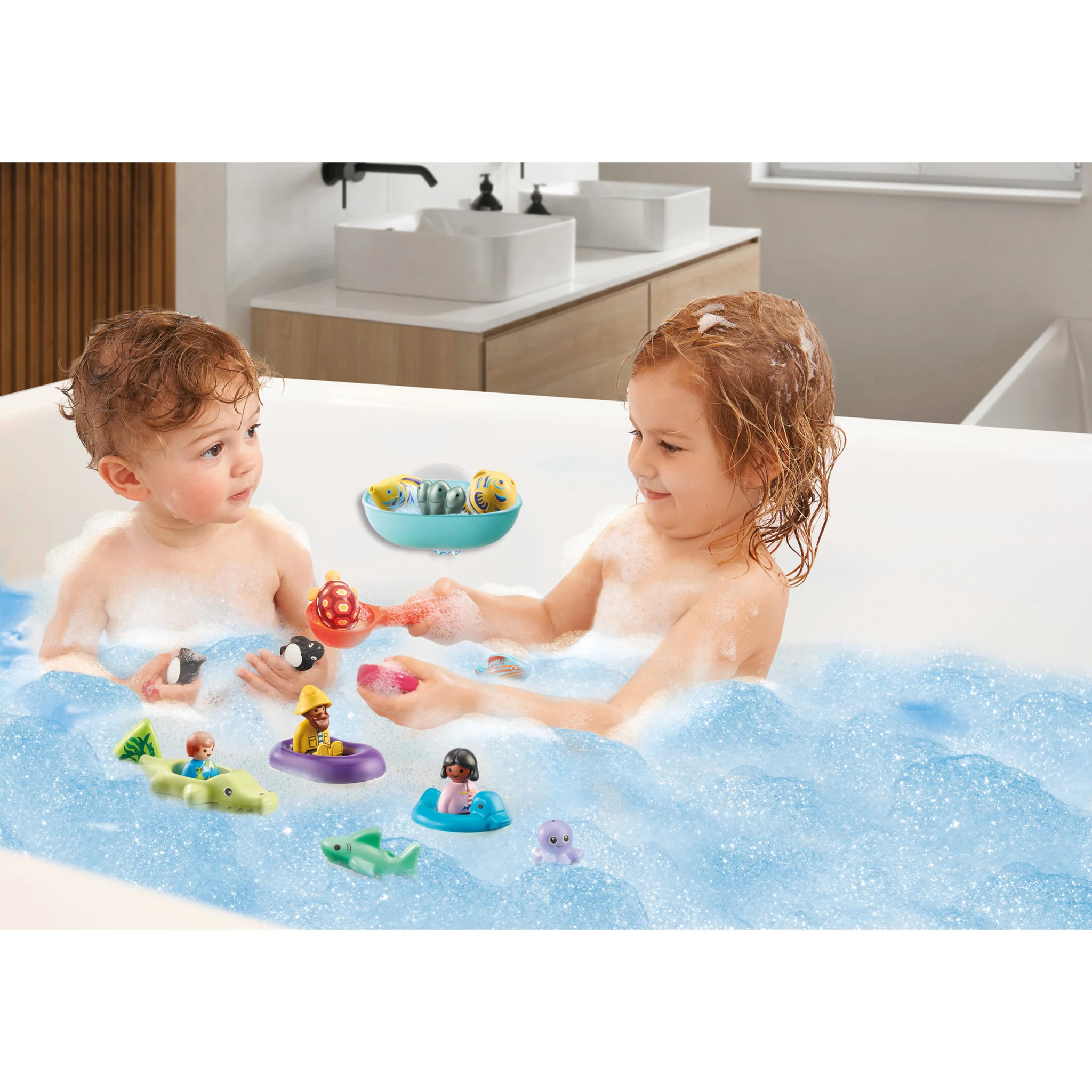 Playmobil 1.2.3. Aqua Water Slide with Sea Animals - Image 3