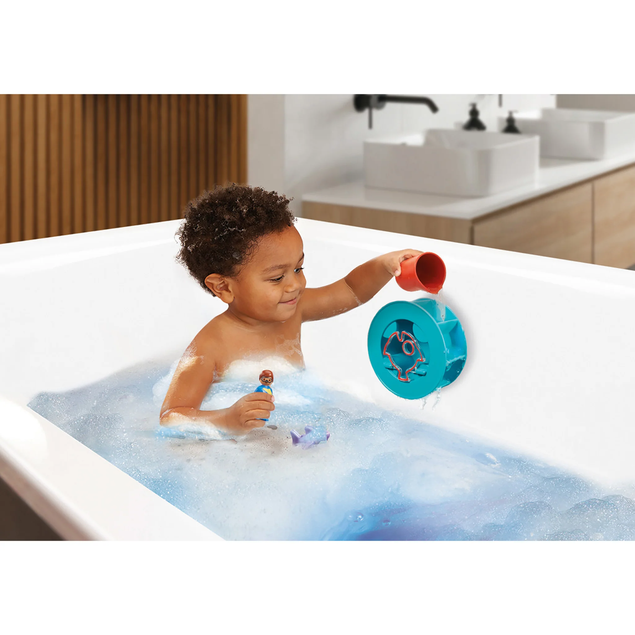 Playmobil 1.2.3. Aqua Water Wheel with Baby Shark - Image 2