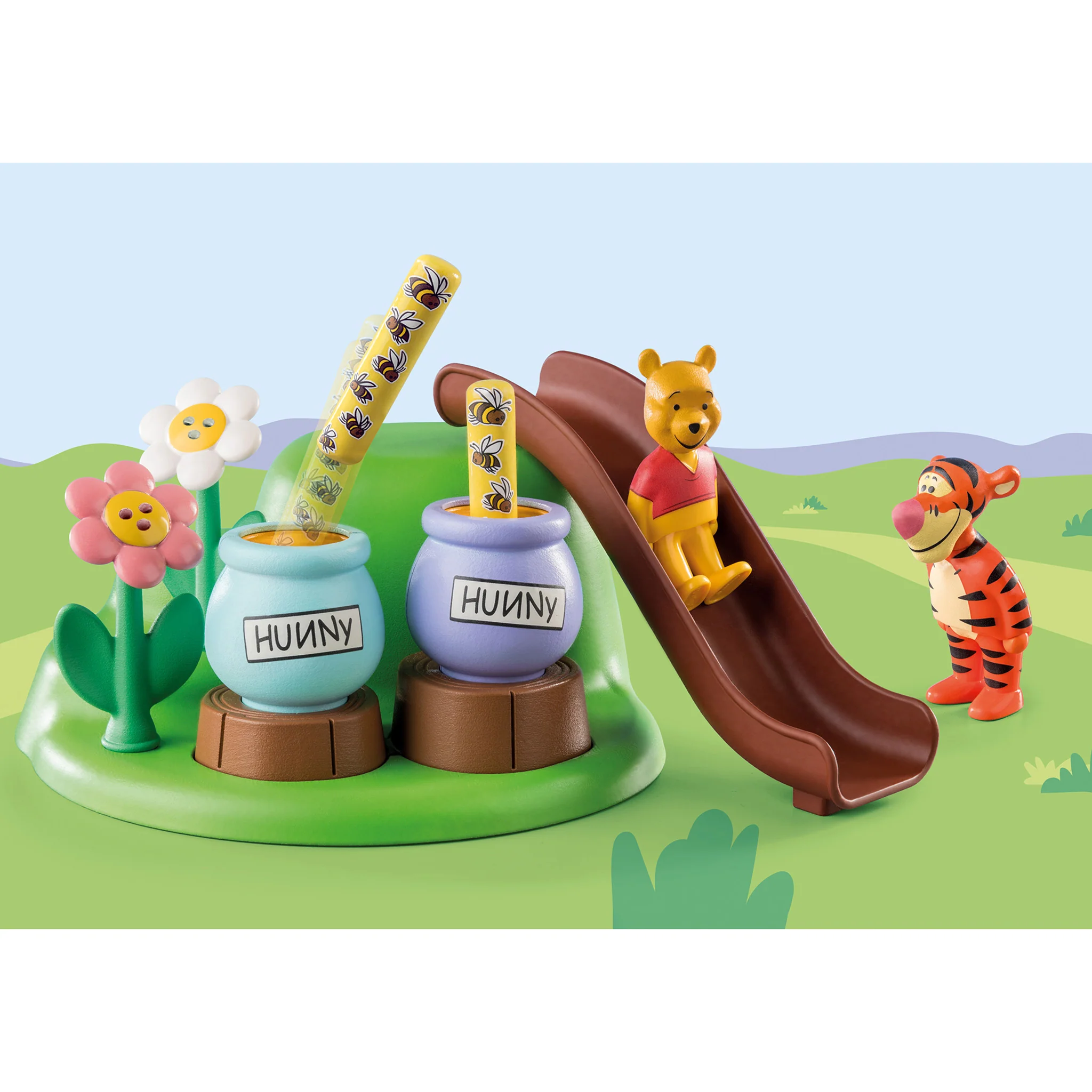 Playmobil 1.2.3 & Disney: Winnie's & Tigger's Bee Garden - Image 2