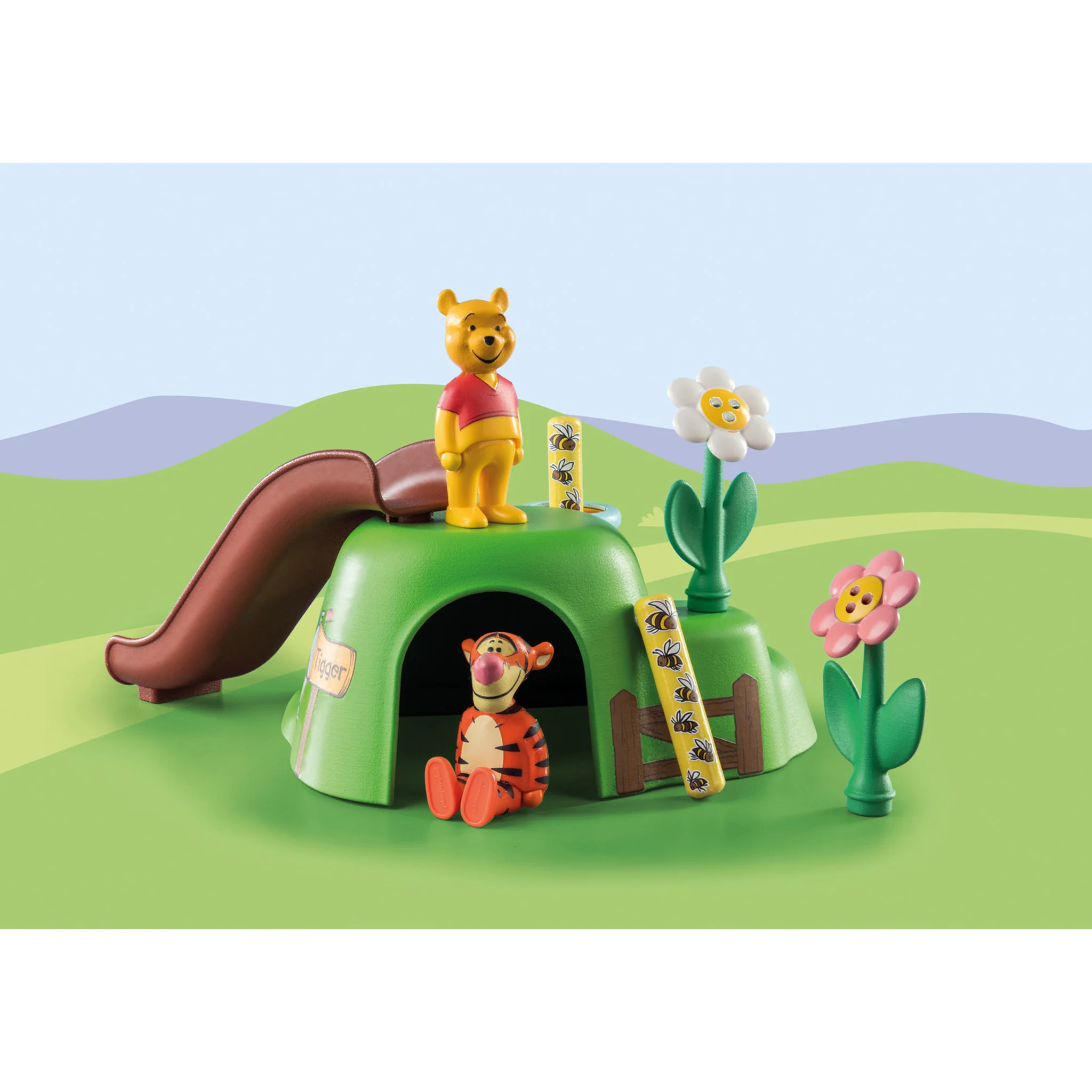 Playmobil 1.2.3 & Disney: Winnie's & Tigger's Bee Garden - Image 3