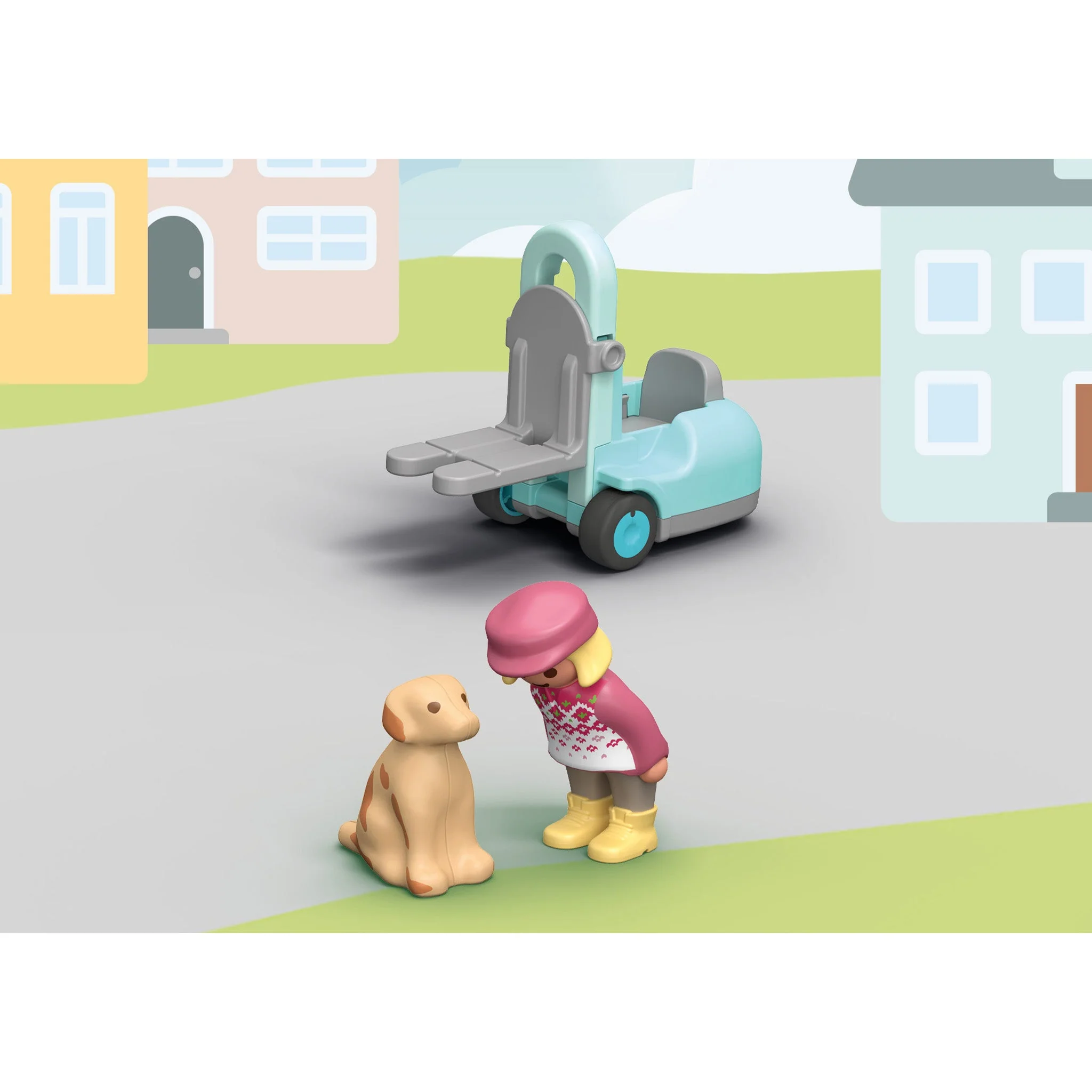 Playmobil 1.2.3 Organic Market Stall & Forklift - Pre Sale - Image 4