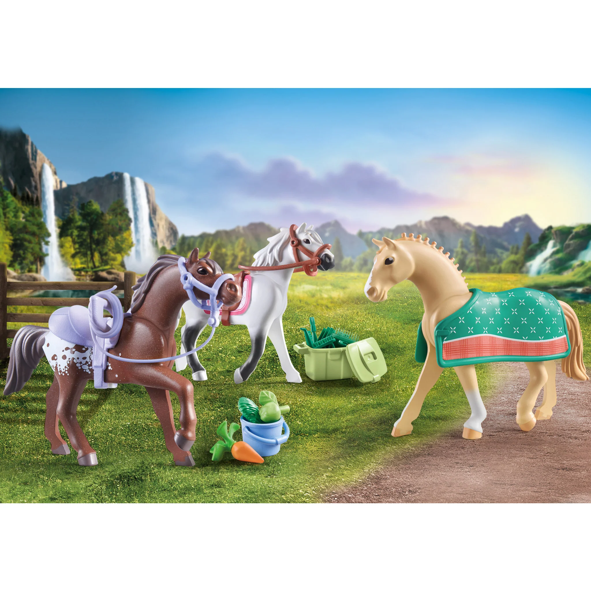 Playmobil 3 Horses: Morgan, Quarter Horse & Shagya Arab - Image 2