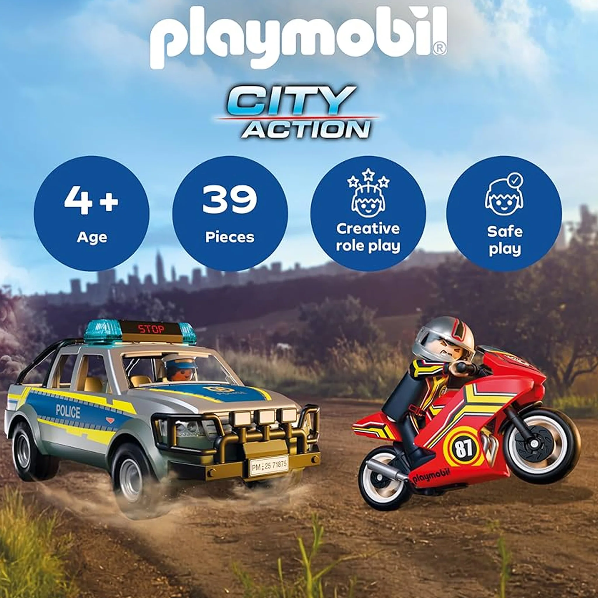 Playmobil Chase with Pick-up Truck - Image 2