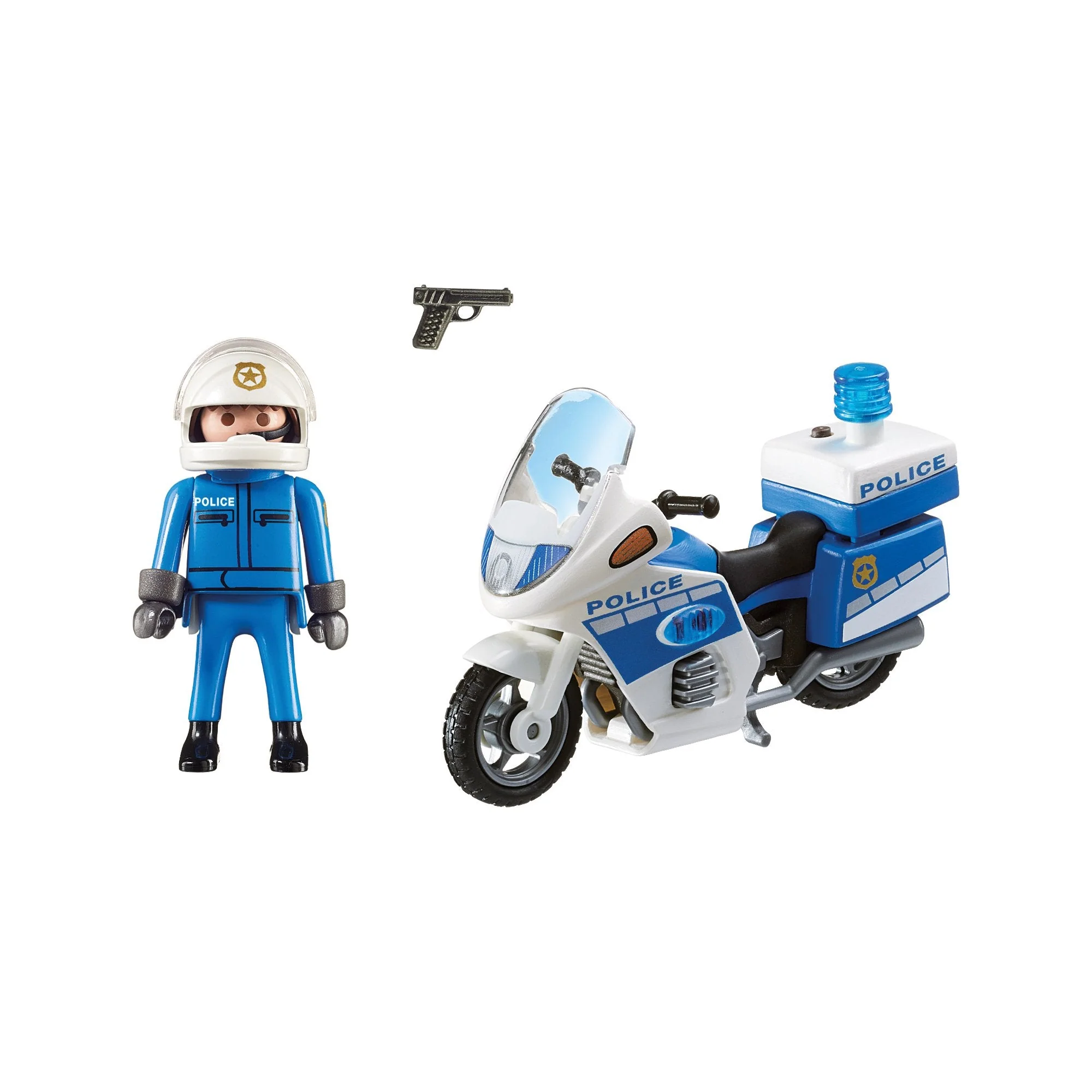 Playmobil City Action Police Bike with LED Light - Image 3