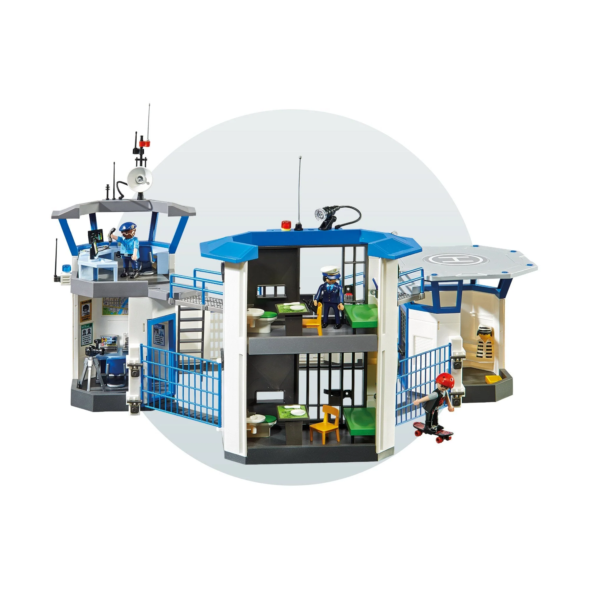 Playmobil City Action Police Headquarters with Prison - Image 7