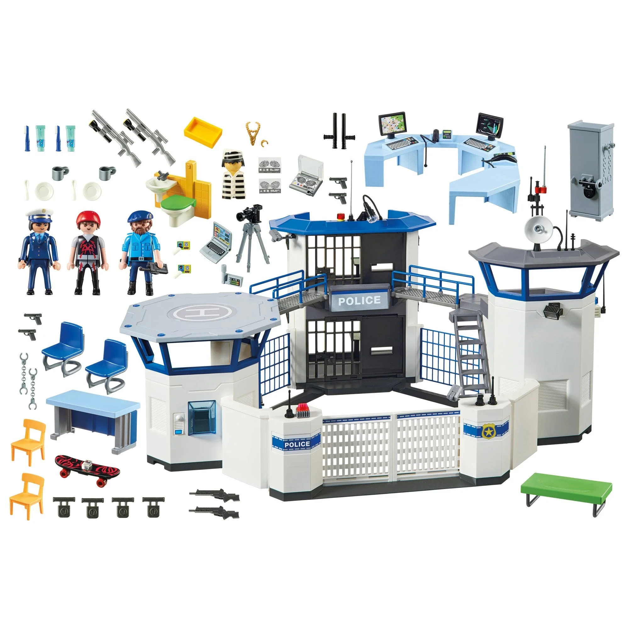 Playmobil City Action Police Headquarters with Prison - Image 8