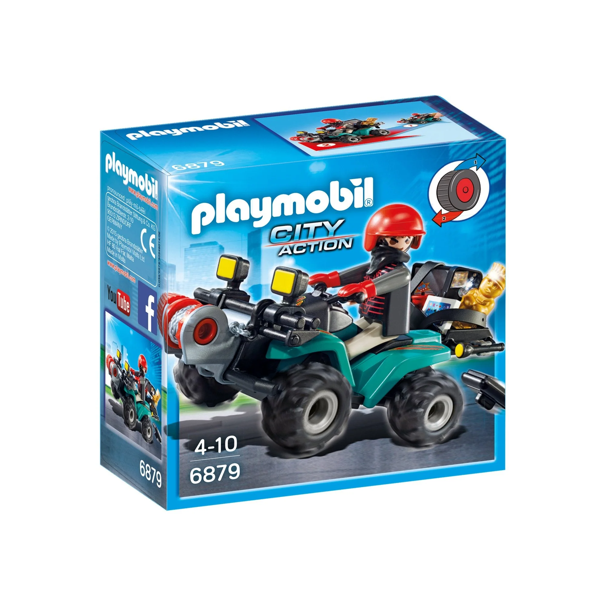 Playmobil City Action Robber's Quad with Loot