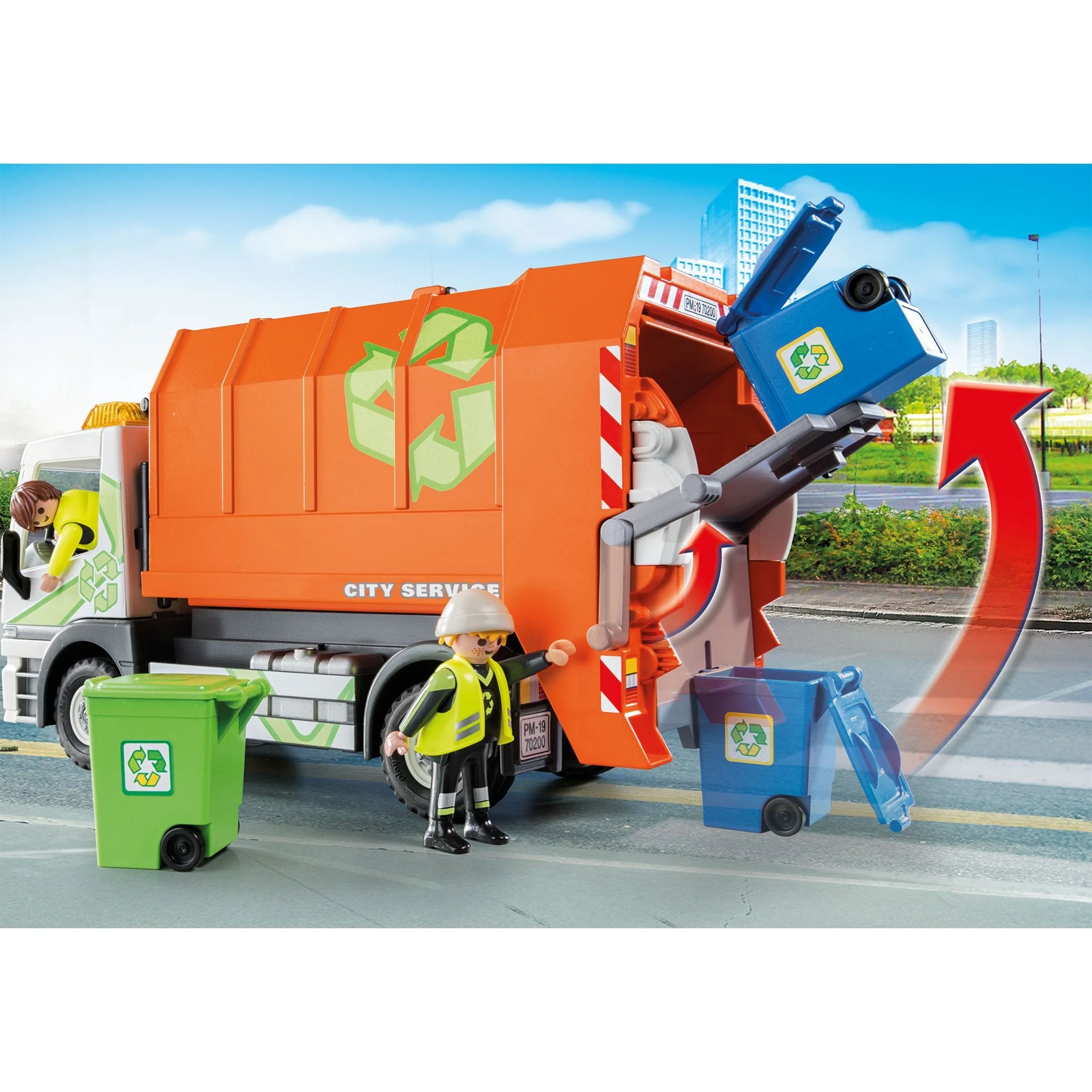 Playmobil City Life Recycling Truck - Image 3