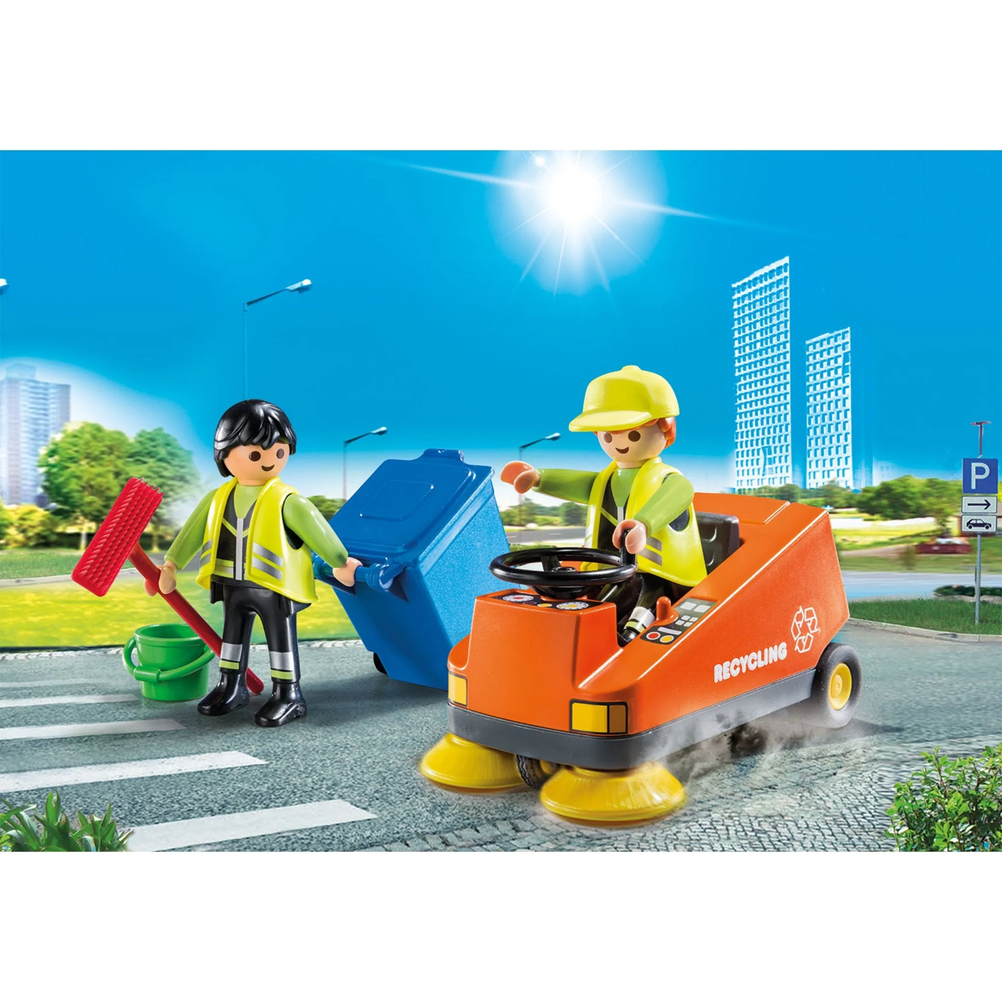 Playmobil City Life Street Sweeper - Image 3
