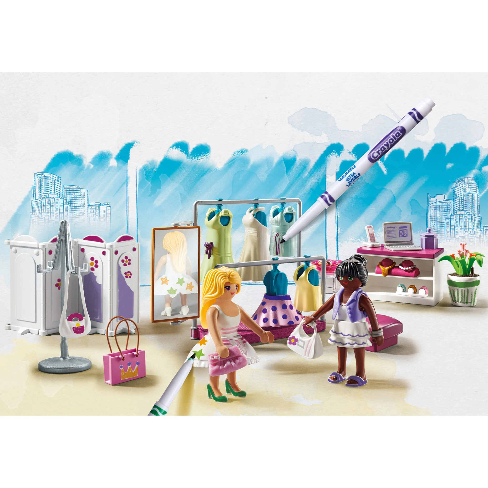 Playmobil Crayola Colour Fashion Boutique - Image 4