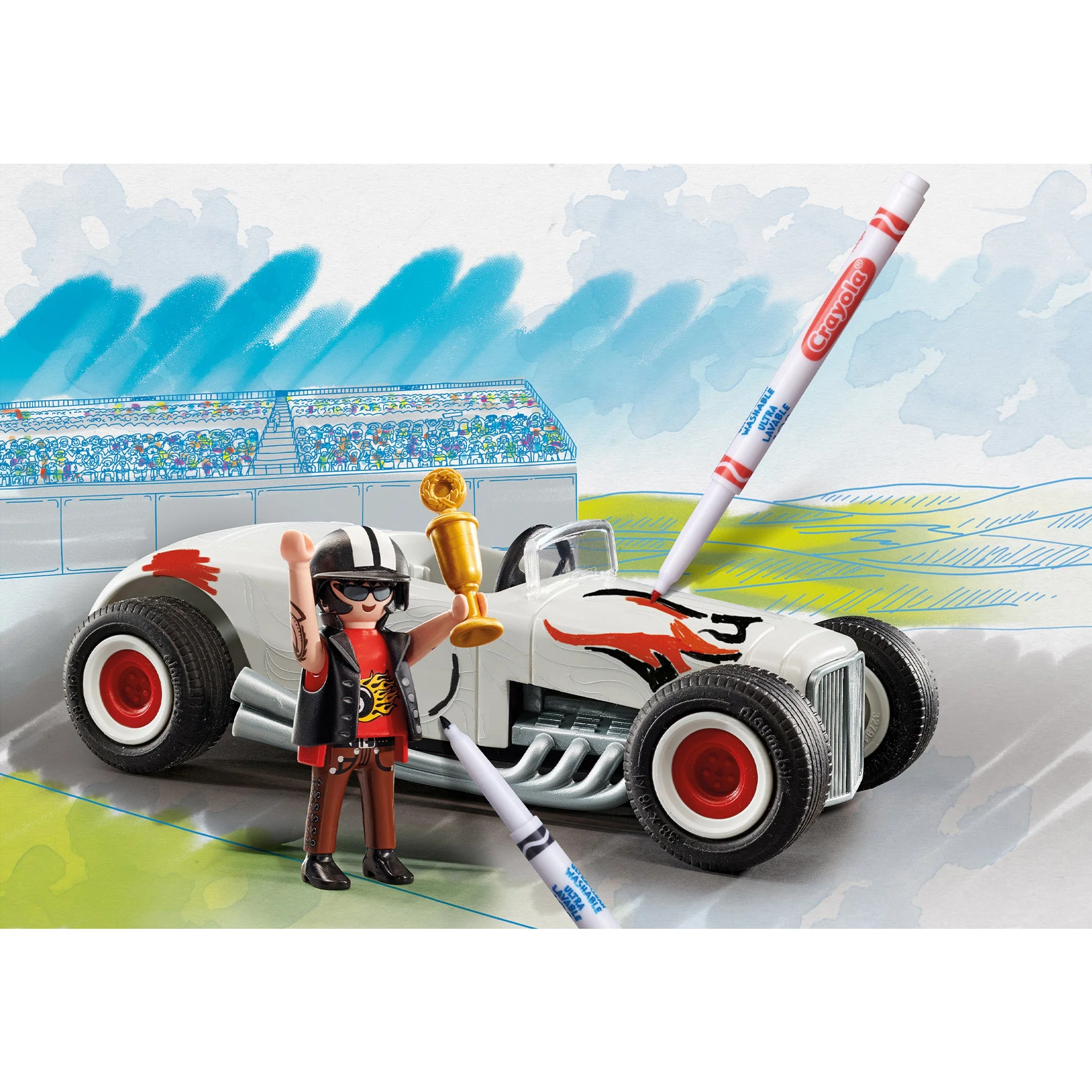 Playmobil Crayola Colour Racing Car - Pre Sale - Image 4