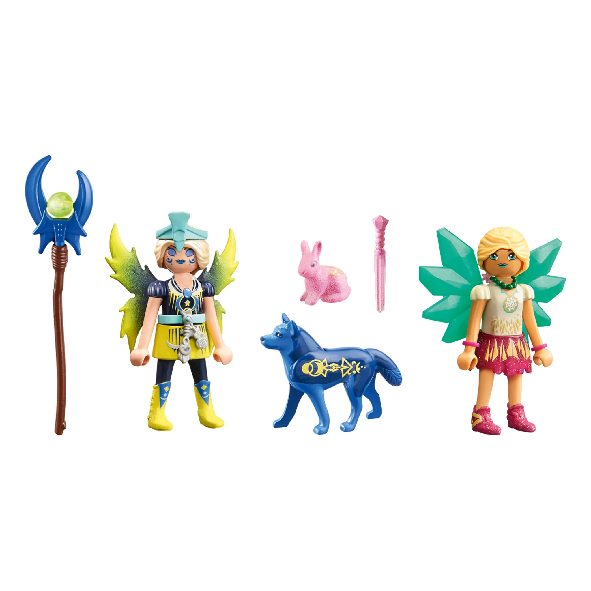 Playmobil Crystal and Moon Fairy with Soul Animals - Image 2