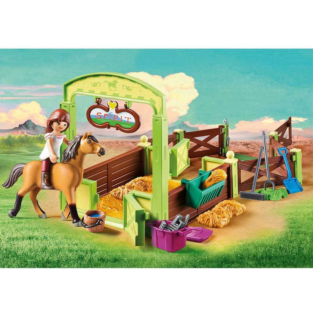 Playmobil DreamWorks Spirit Riding Free Lucky & Spirit with Horse Stall - Image 5