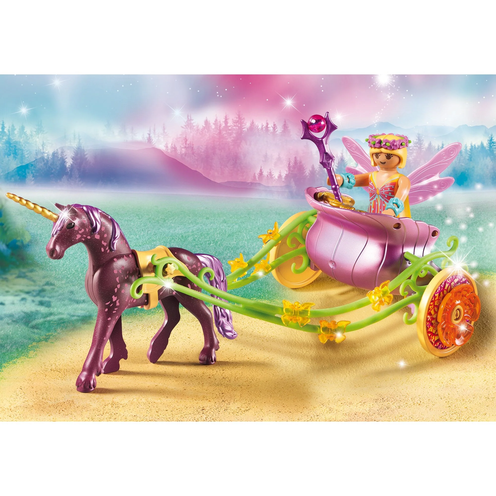 Playmobil Fairies Unicorn Fairy Carriage - Image 3