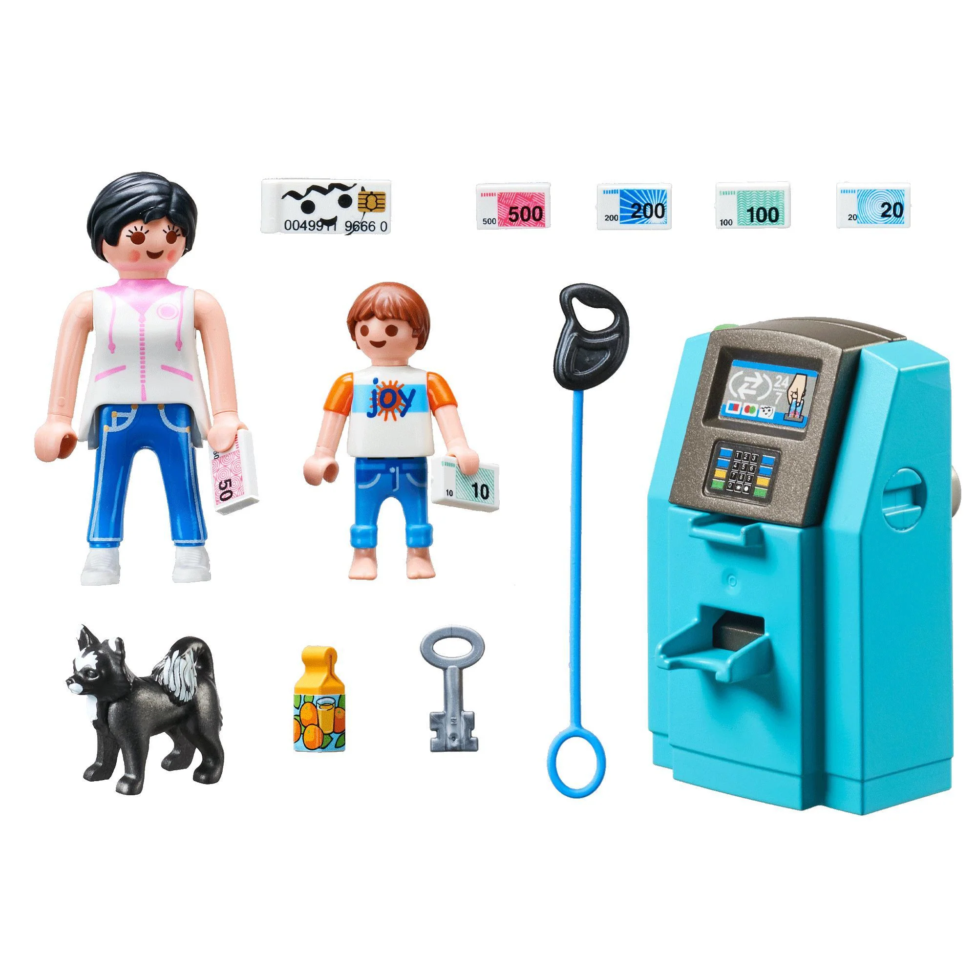 Playmobil Family Fun Tourists with ATM - Image 2