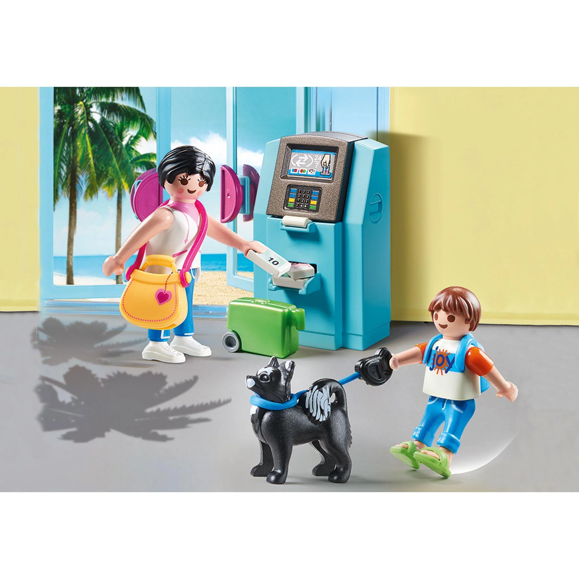 Playmobil Family Fun Tourists with ATM - Image 3