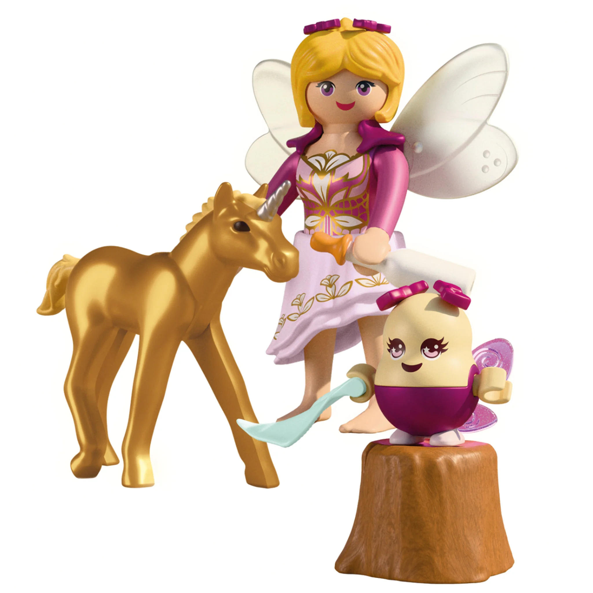 Playmobil Golden Unicorn Foal with Fairy - Image 2