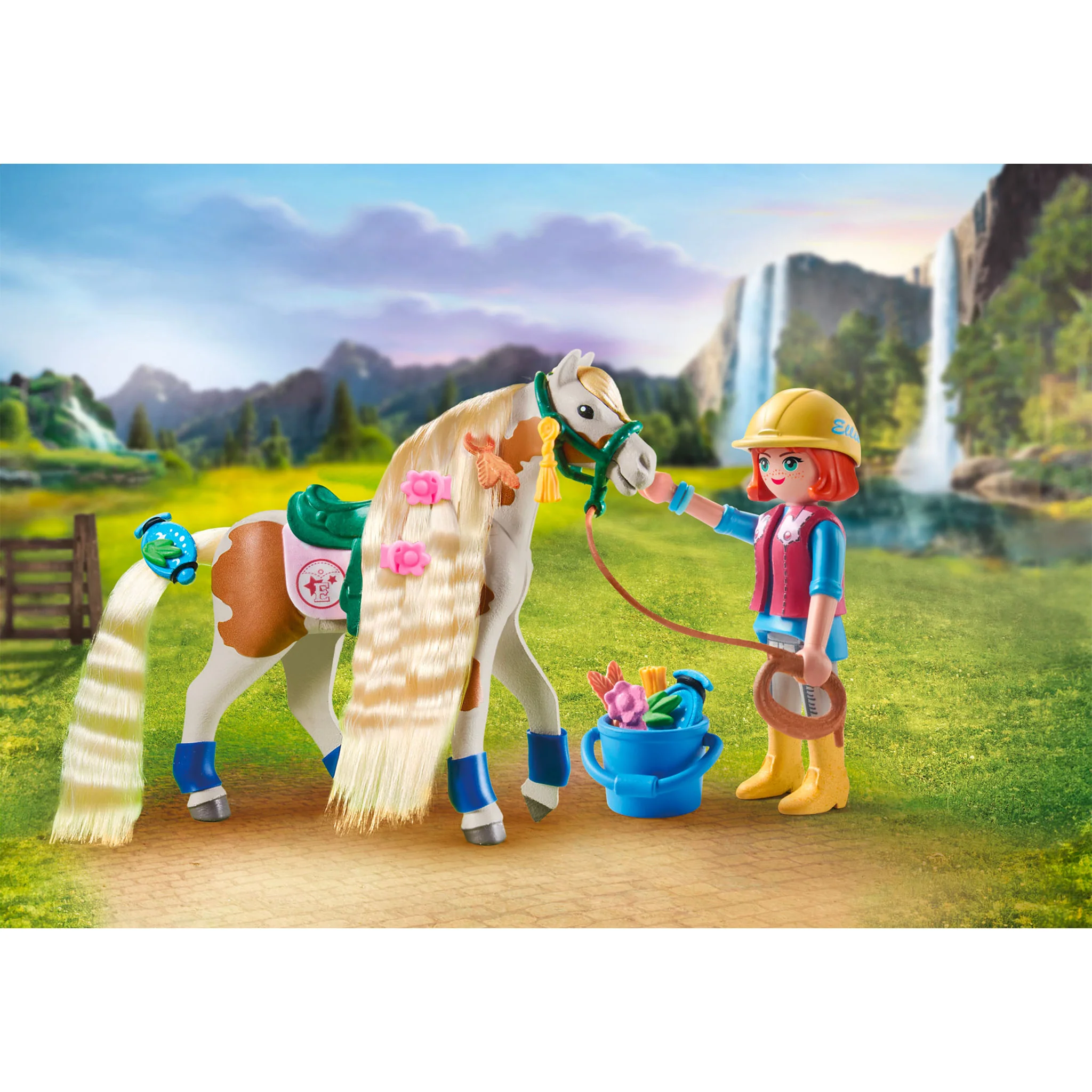 Playmobil Horse with hair & Ellie - Image 2