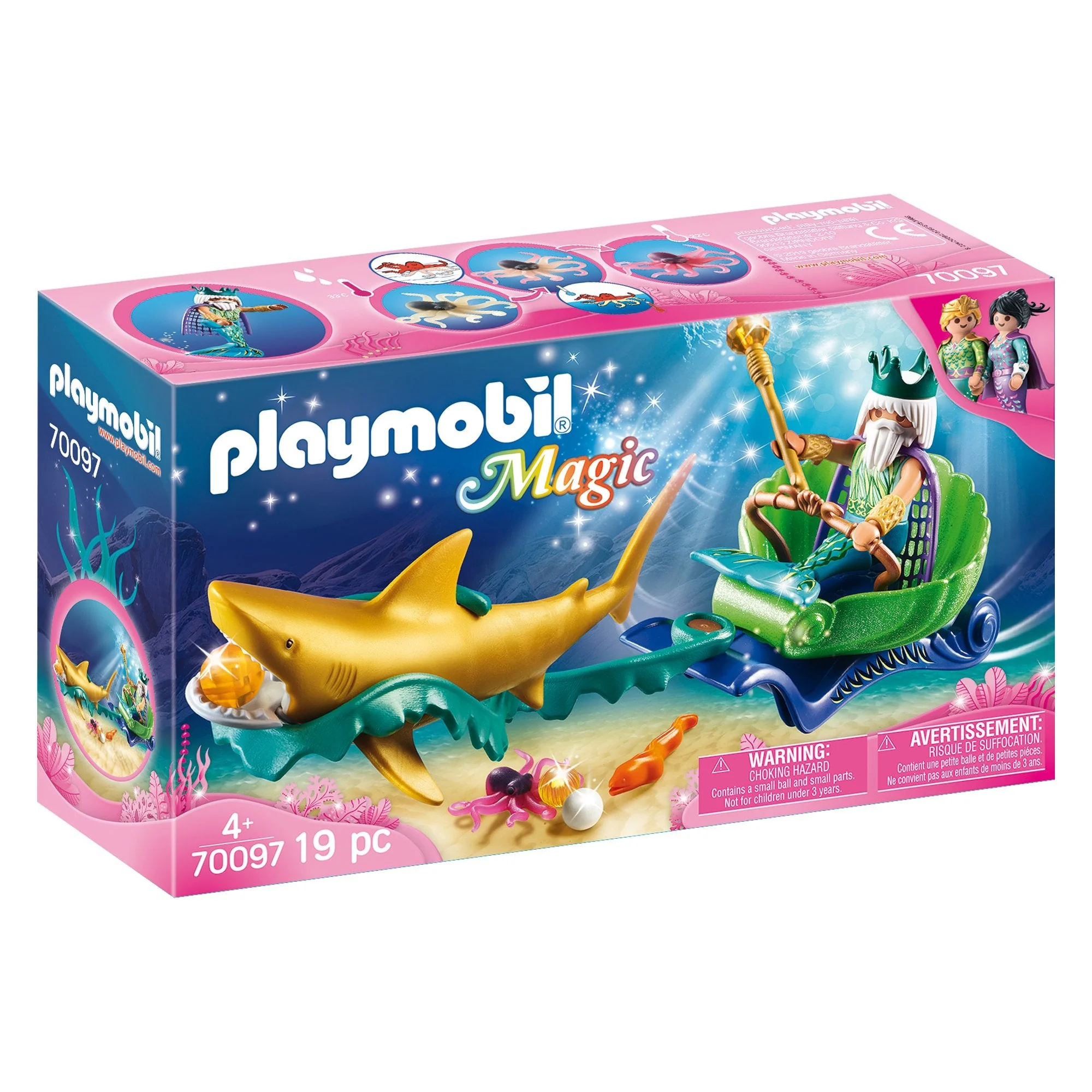 Playmobil King of the Sea with Shark Carriage