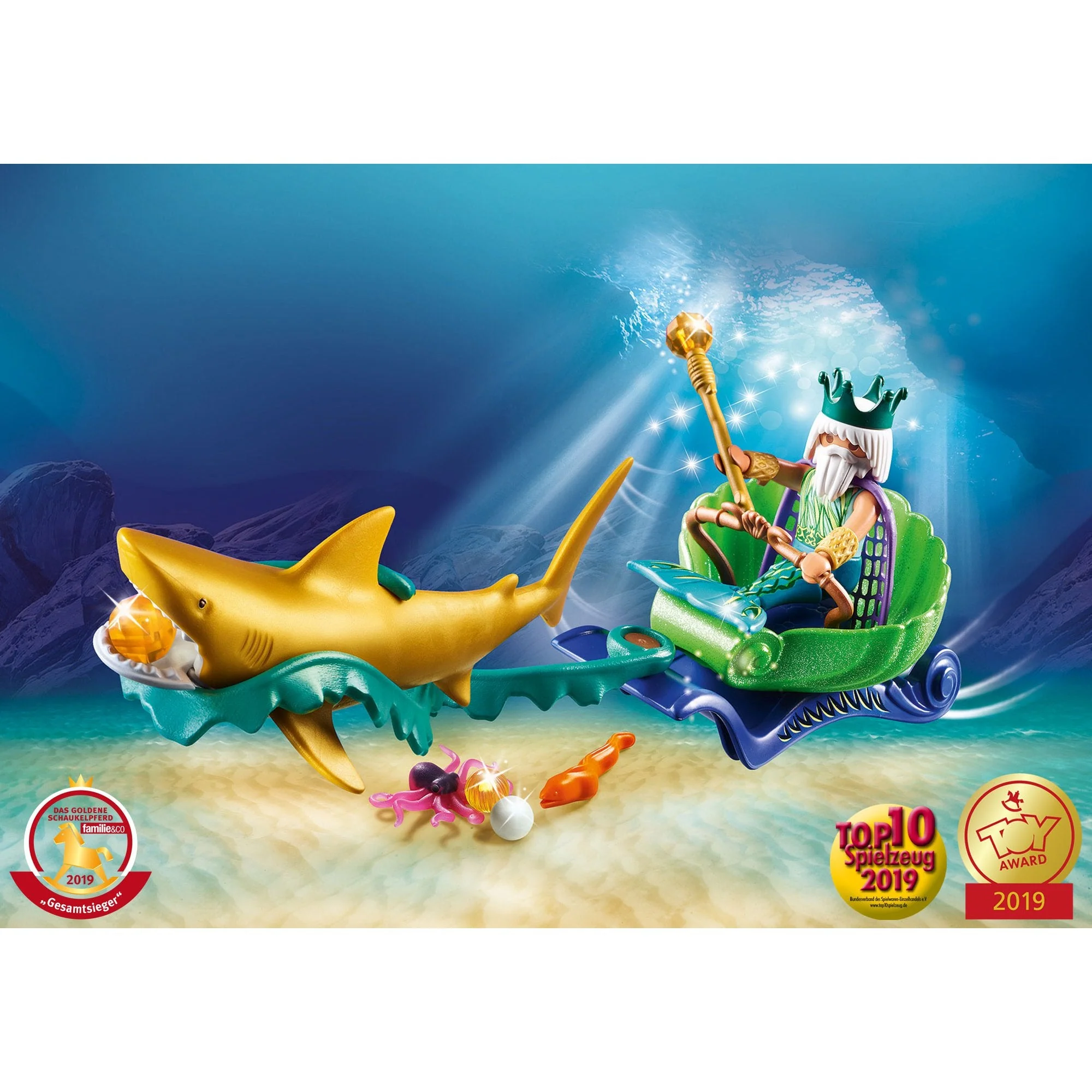 Playmobil King of the Sea with Shark Carriage - Image 3