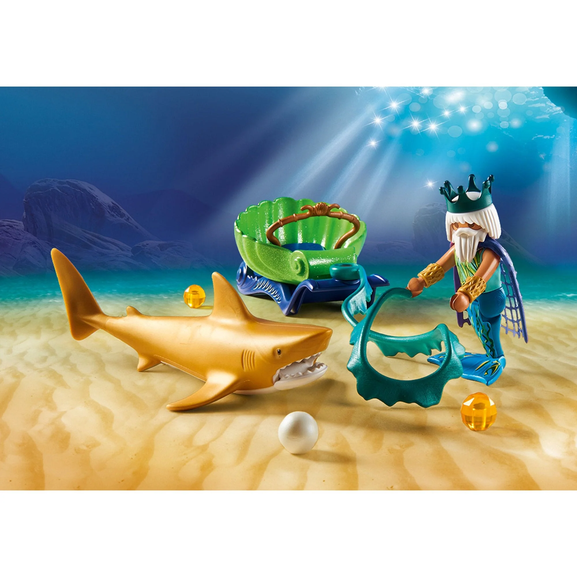 Playmobil King of the Sea with Shark Carriage - Image 4