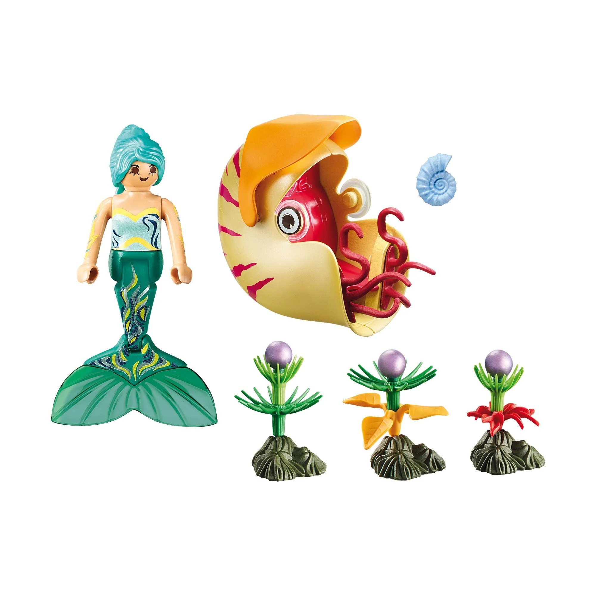 Playmobil Mermaid with Sea Snail Gondola - Image 2