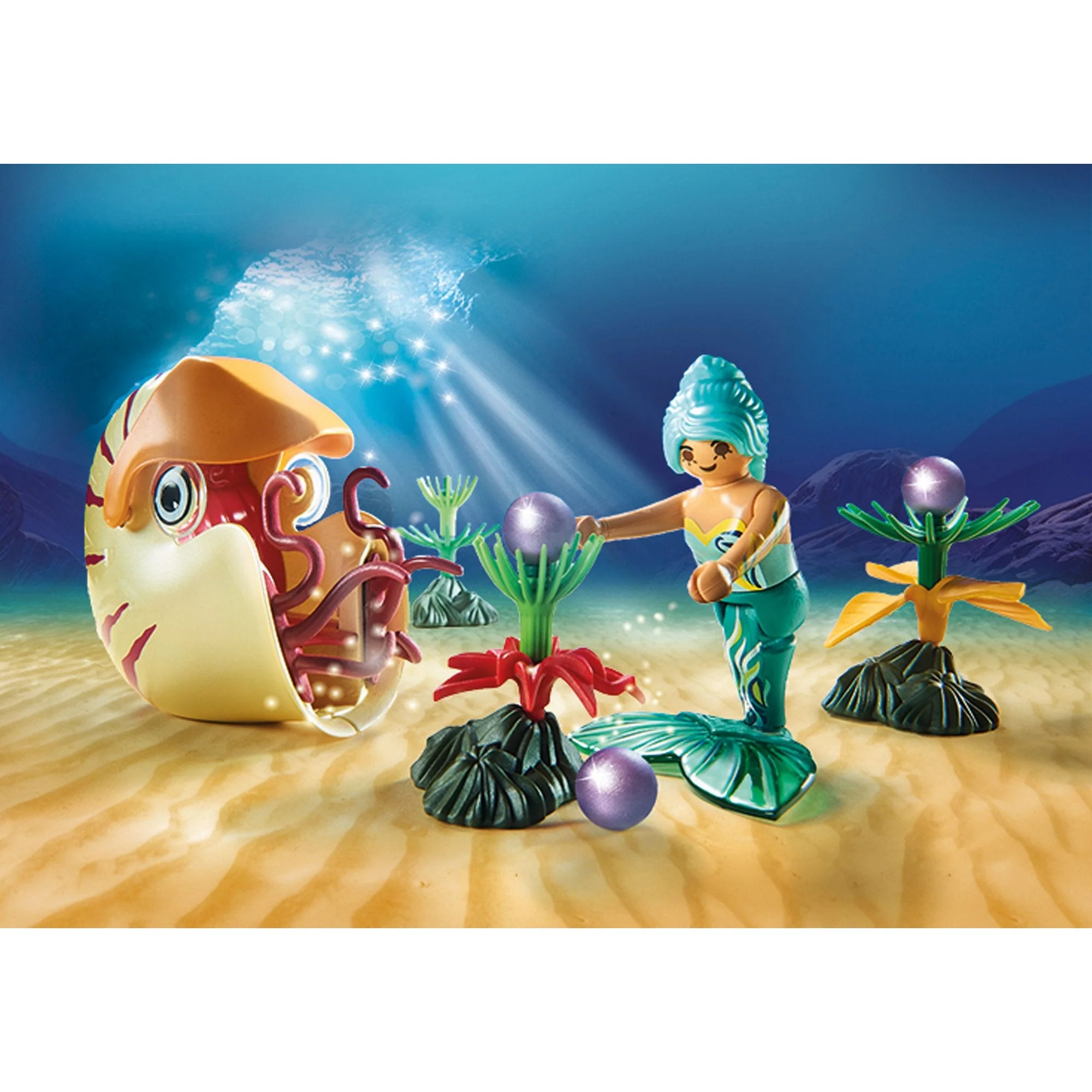 Playmobil Mermaid with Sea Snail Gondola - Image 5