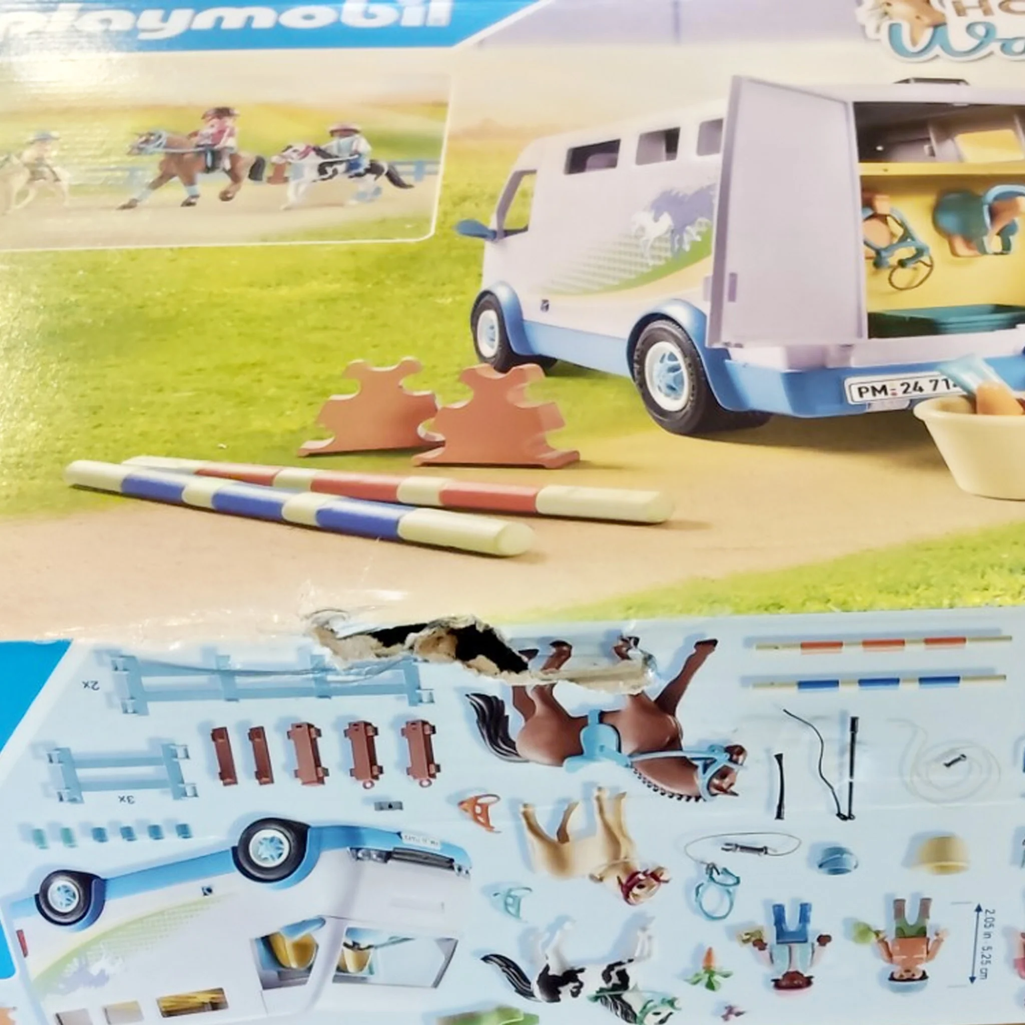 Playmobil Mobile Horse Riding School - Damaged Box - Image 2