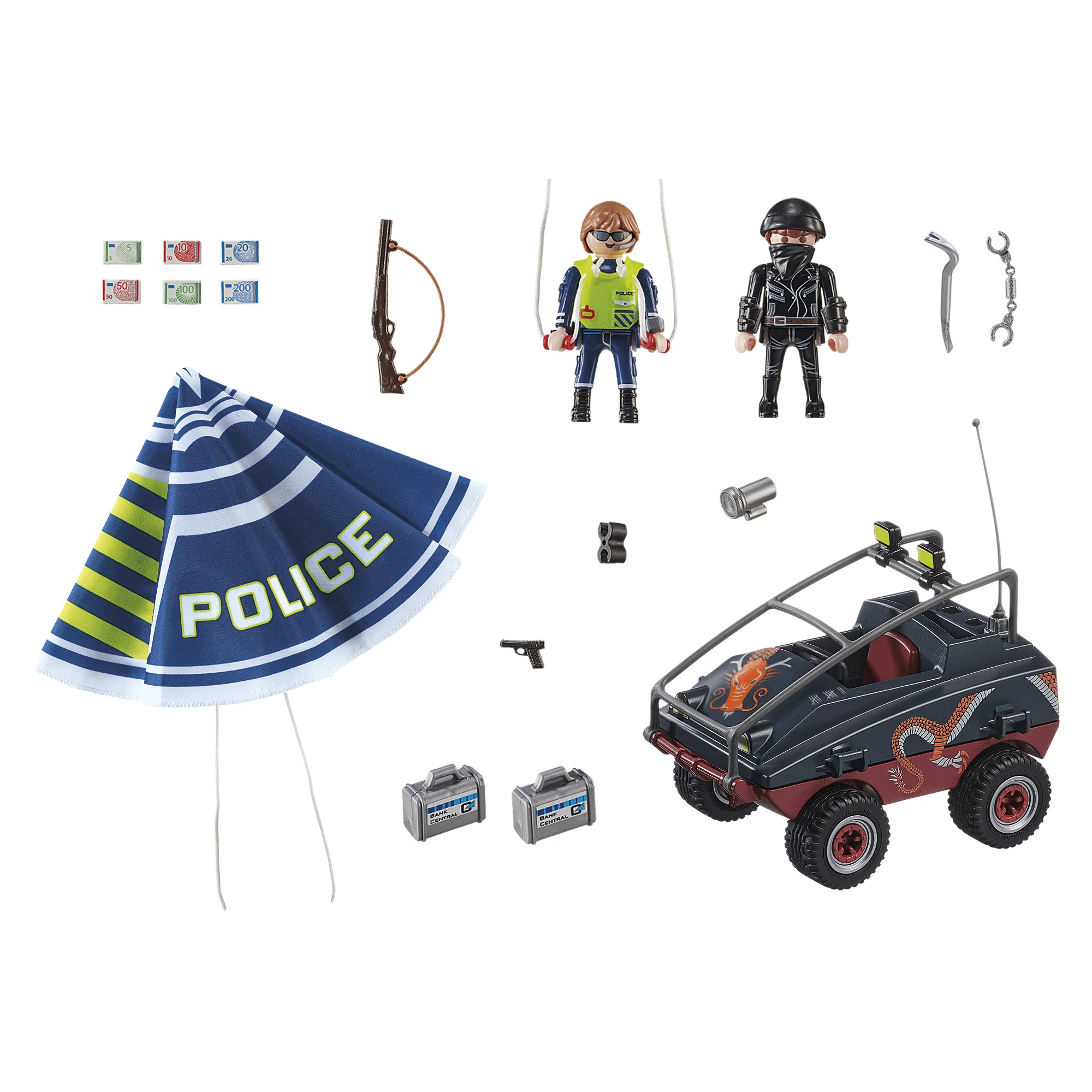 Playmobil Parachute with Amphibious Vehicle - Image 2