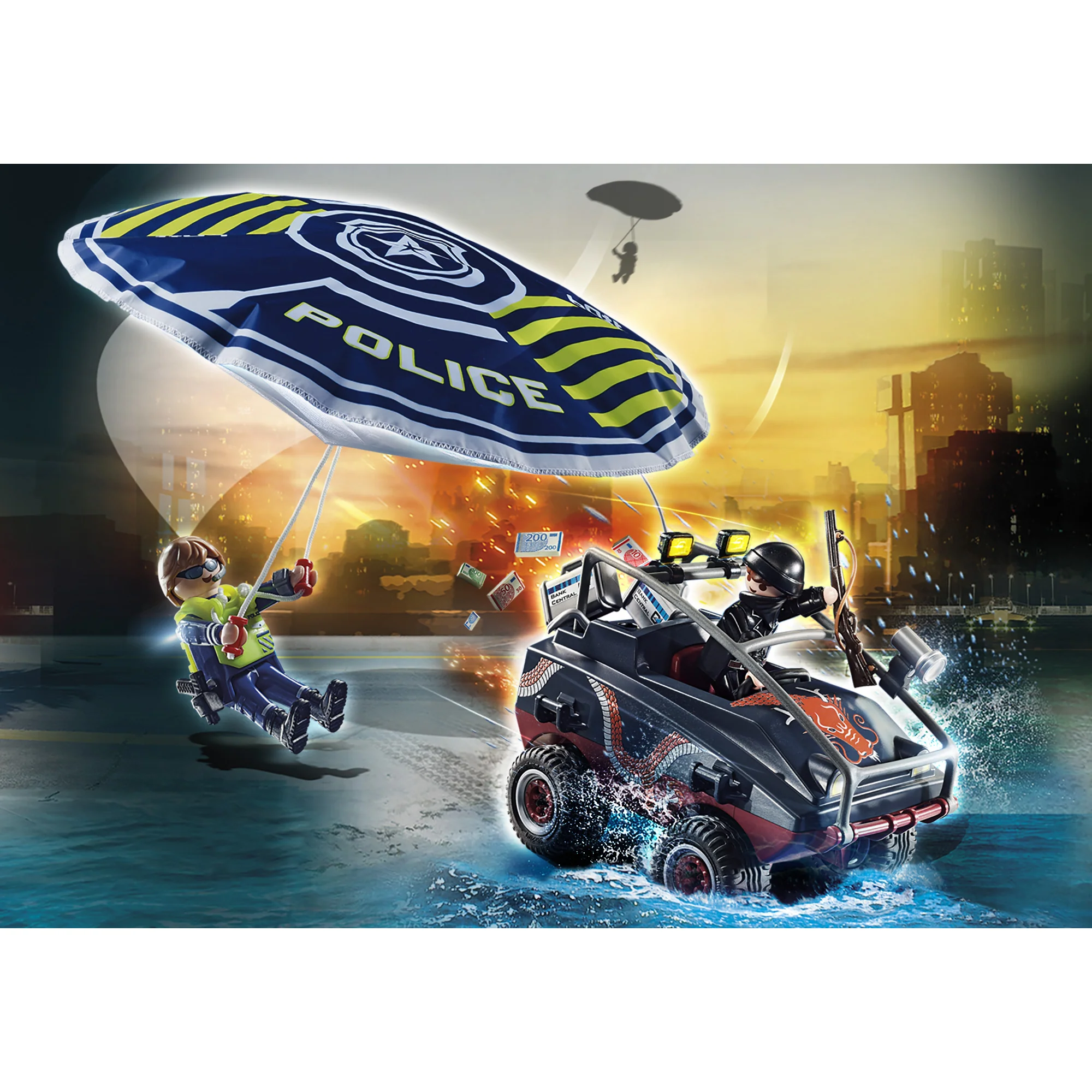 Playmobil Parachute with Amphibious Vehicle - Image 3
