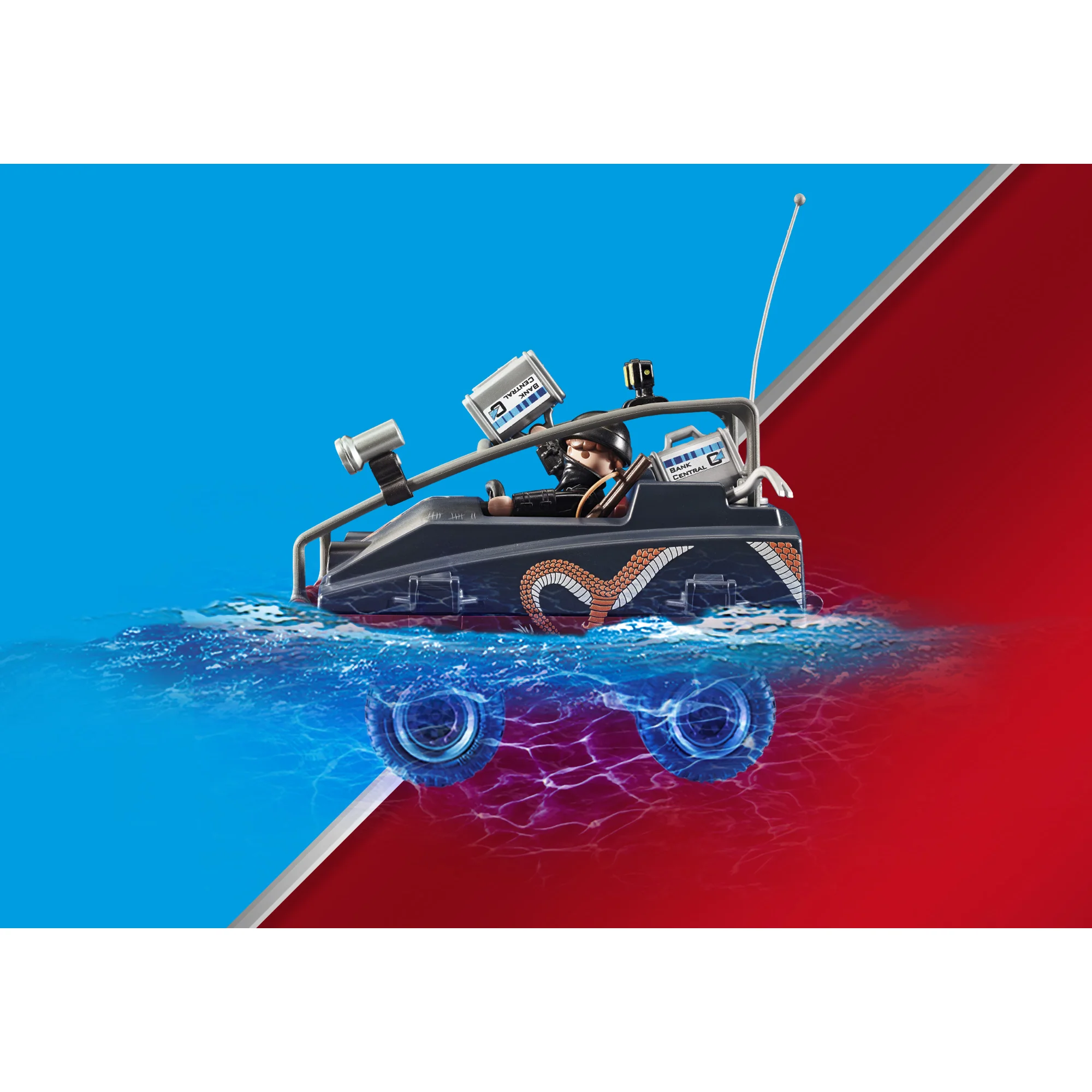 Playmobil Parachute with Amphibious Vehicle - Image 4