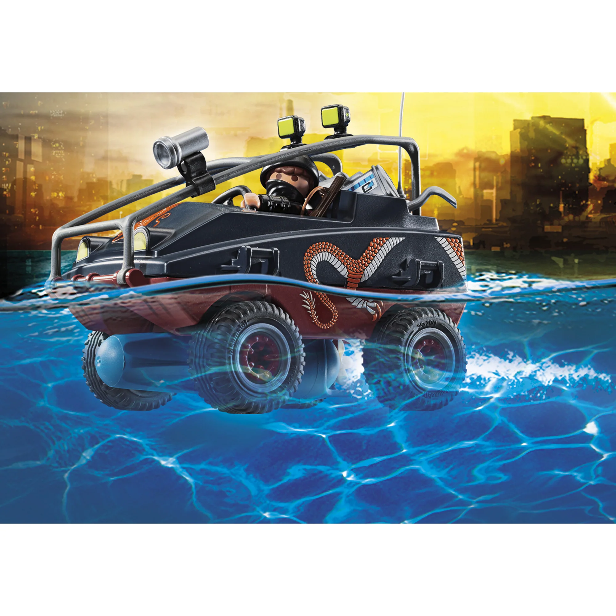 Playmobil Parachute with Amphibious Vehicle - Image 7