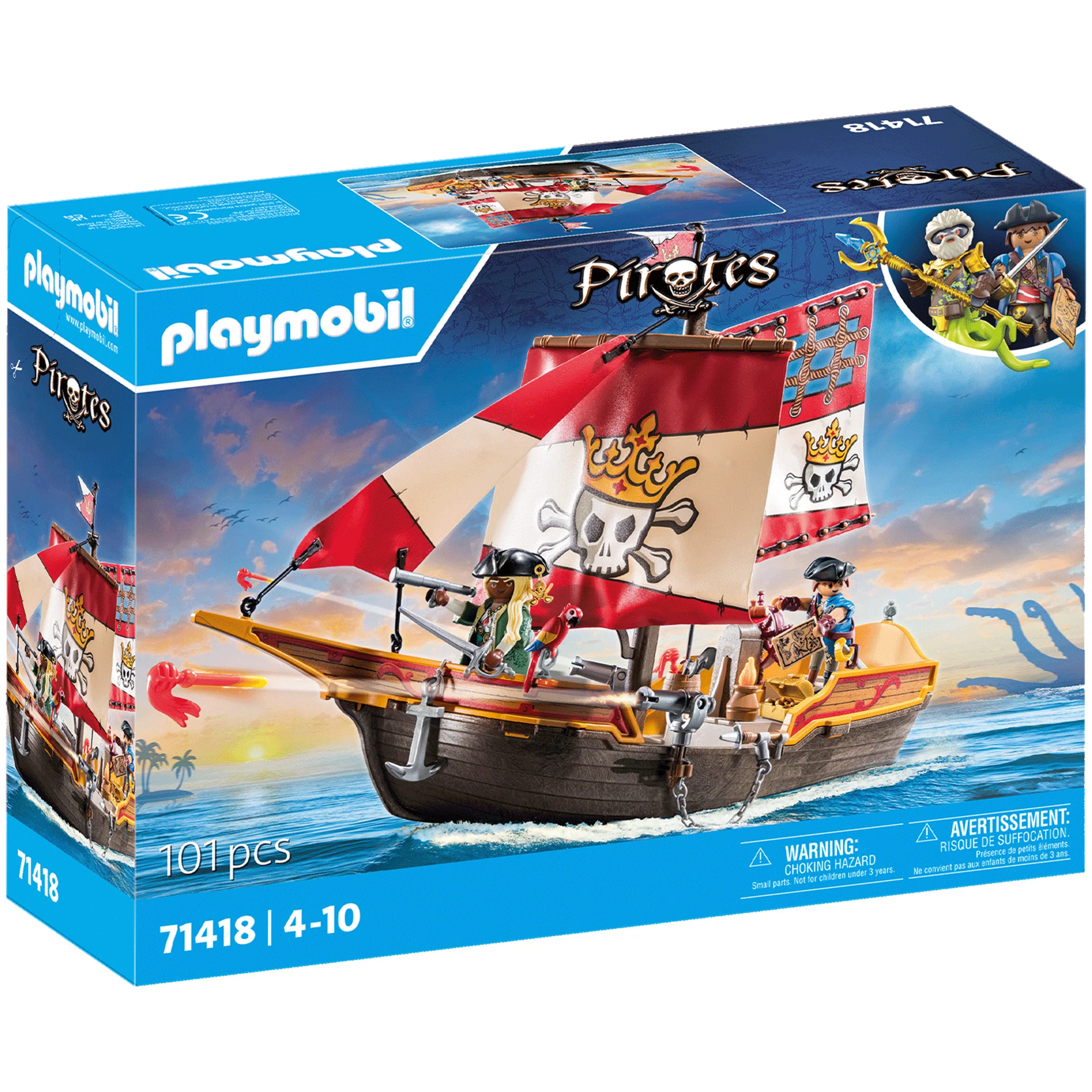 Playmobil Pirate Ship - Damaged Box