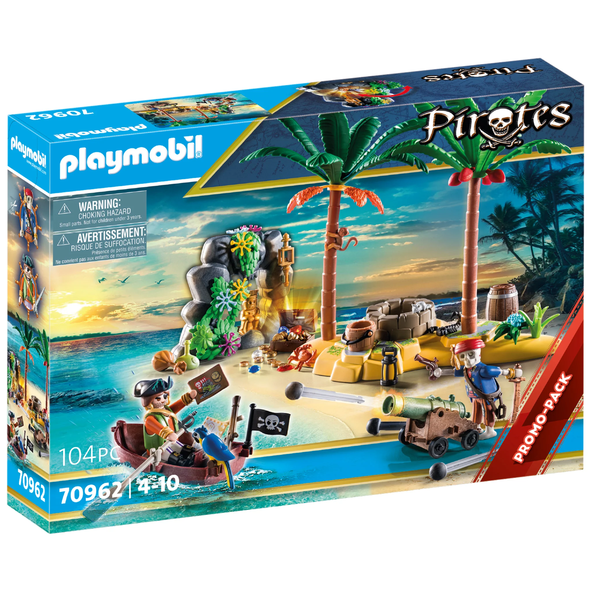 Playmobil Pirate Treasure Island with Rowboat